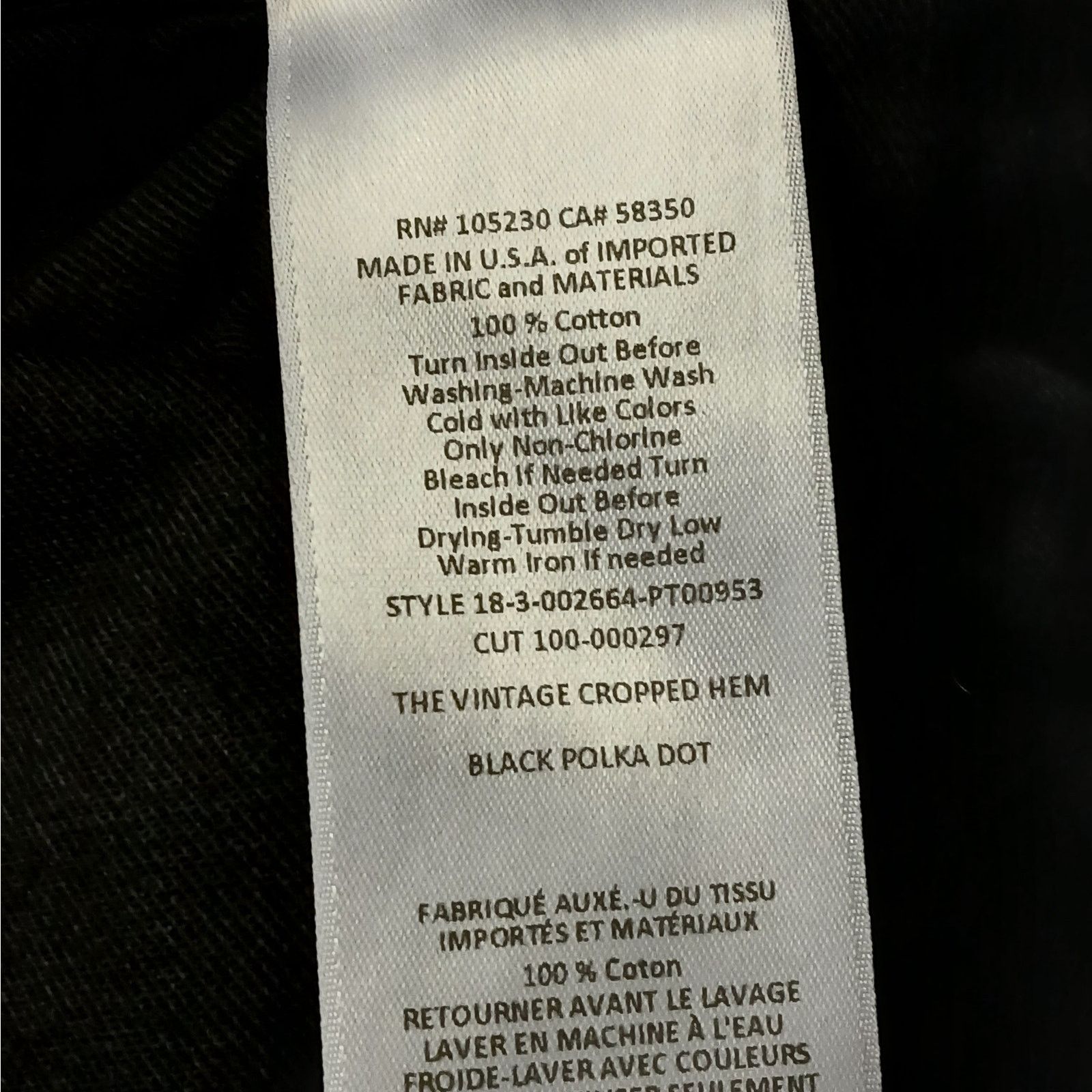 Current/Elliot Current/Elliott The Vintage Crop Slim Denim Jeans Women 28 Size 28" / US 6 / IT 42 - 11 Thumbnail