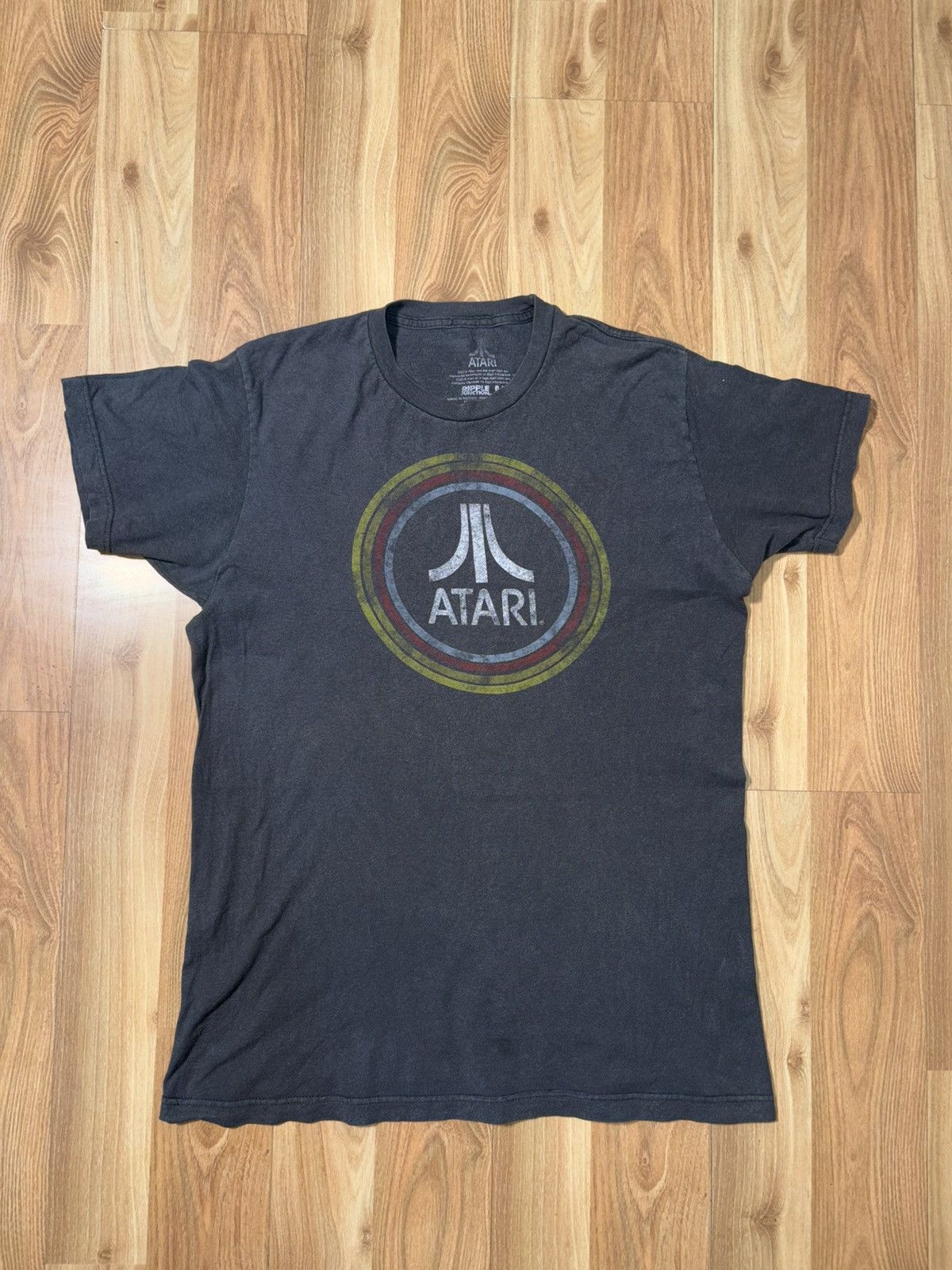 Vintage Retro Style Atari "Faded Circle Logo" Graphic T-Shirt Size US M / EU 48-50 / 2 - 1 Thumbnail