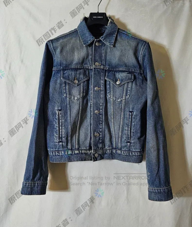 Balenciaga Balenciaga Denim Jacket Jacket Back Cola Embroidered Logo Size US M / EU 48-50 / 2 - 2 Thumbnail