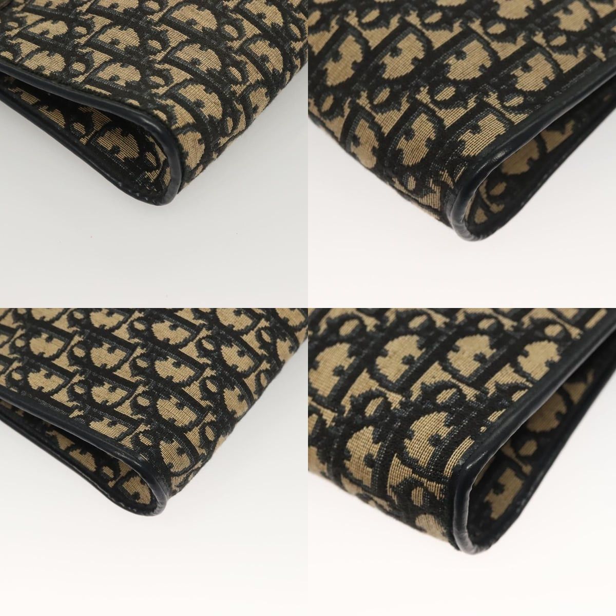 Dior DIOR Trotter Canvas Shoulder Bag Navy Gold Size ONE SIZE - 10 Thumbnail