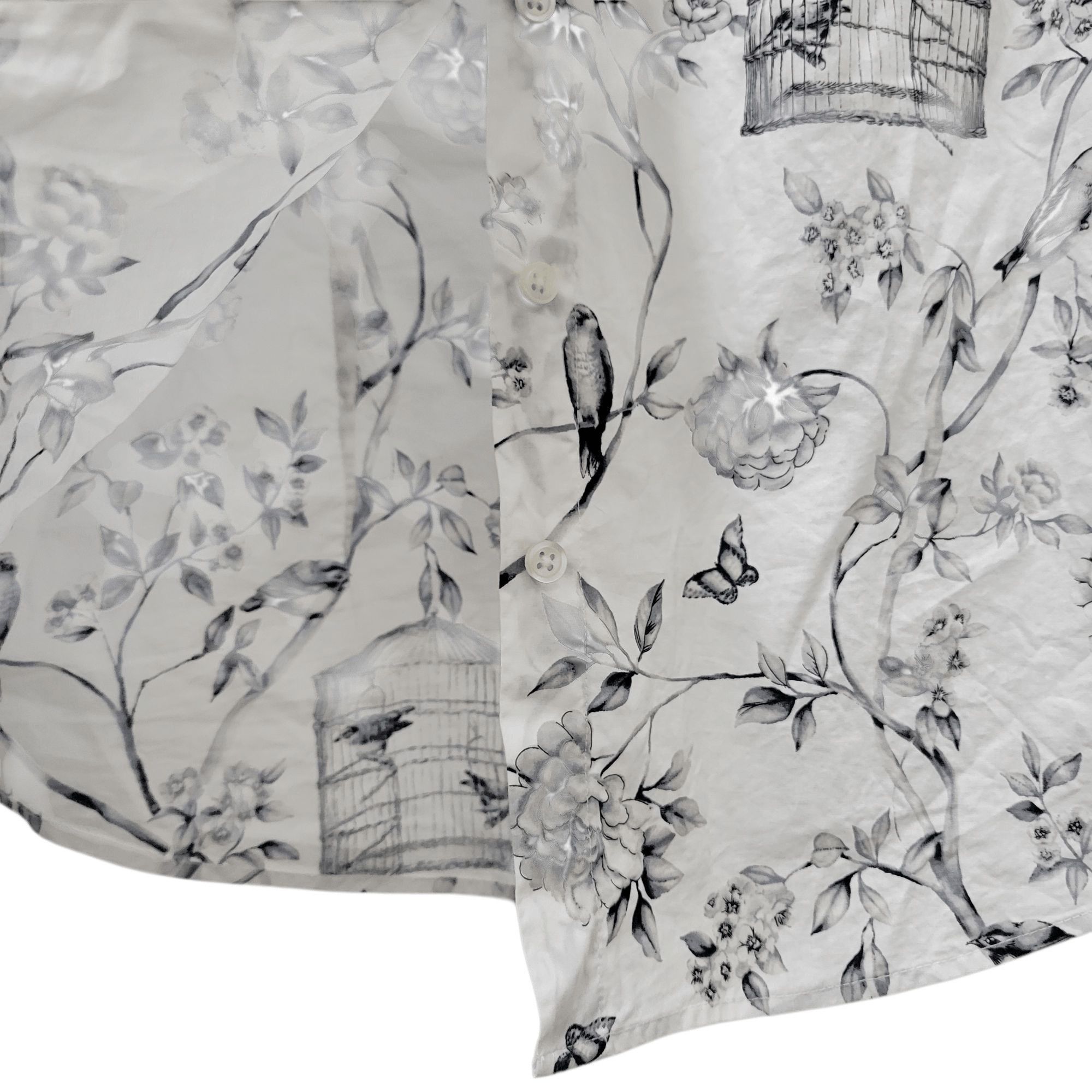 Talbots Talbots Women Floral Bird Birdcage Button Shirt Petite Small Size S / US 4 / IT 40 - 4 Thumbnail