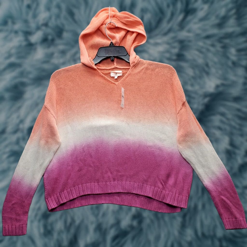 Lou & Grey Lou & Grey Hooded Sweater Womens S Multicolor Colorblock Knit Long Sleeve Pullover Size S / US 4 / IT 40 - 1 Thumbnail