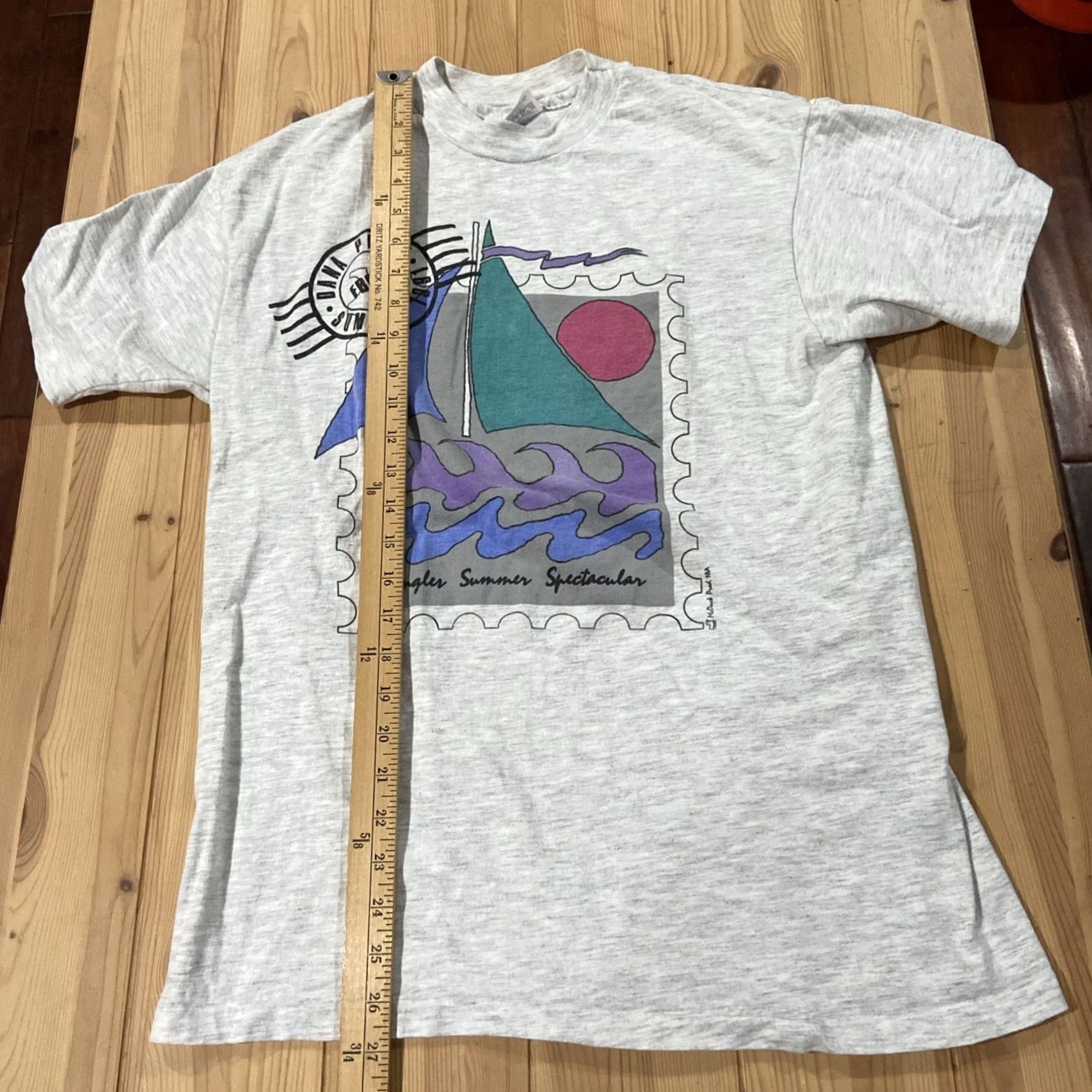 Stampd VINTAGE Desert Heat T-Shirt Single Stitch USA Crew Neck Short Sleeve Cotton Gray L Adults Unisex Size L / US 10 / IT 46 - 5 Thumbnail