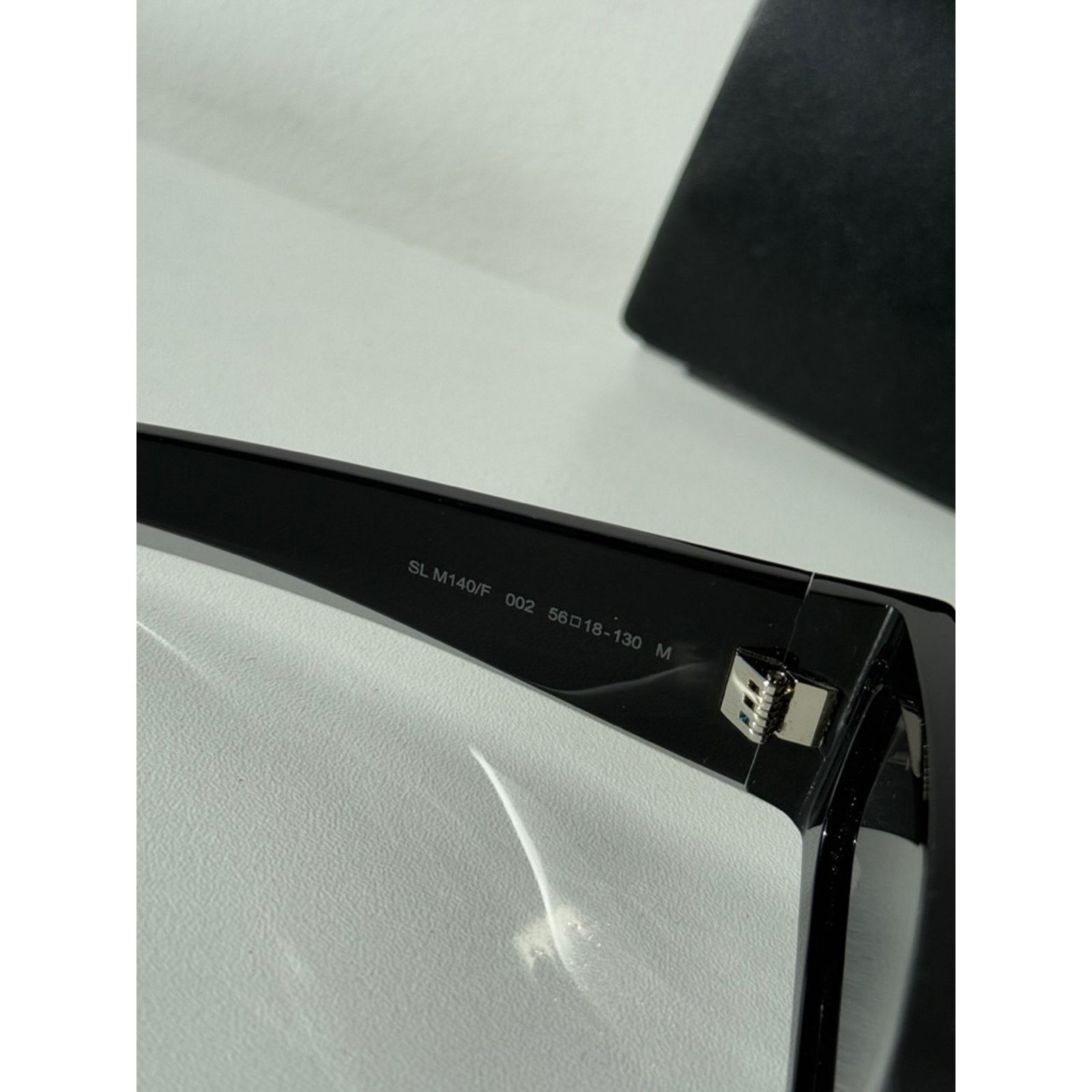 Saint Laurent Paris NEW Saint Laurent SLM140/F Black Silver Sunglasses Size ONE SIZE - 11 Thumbnail