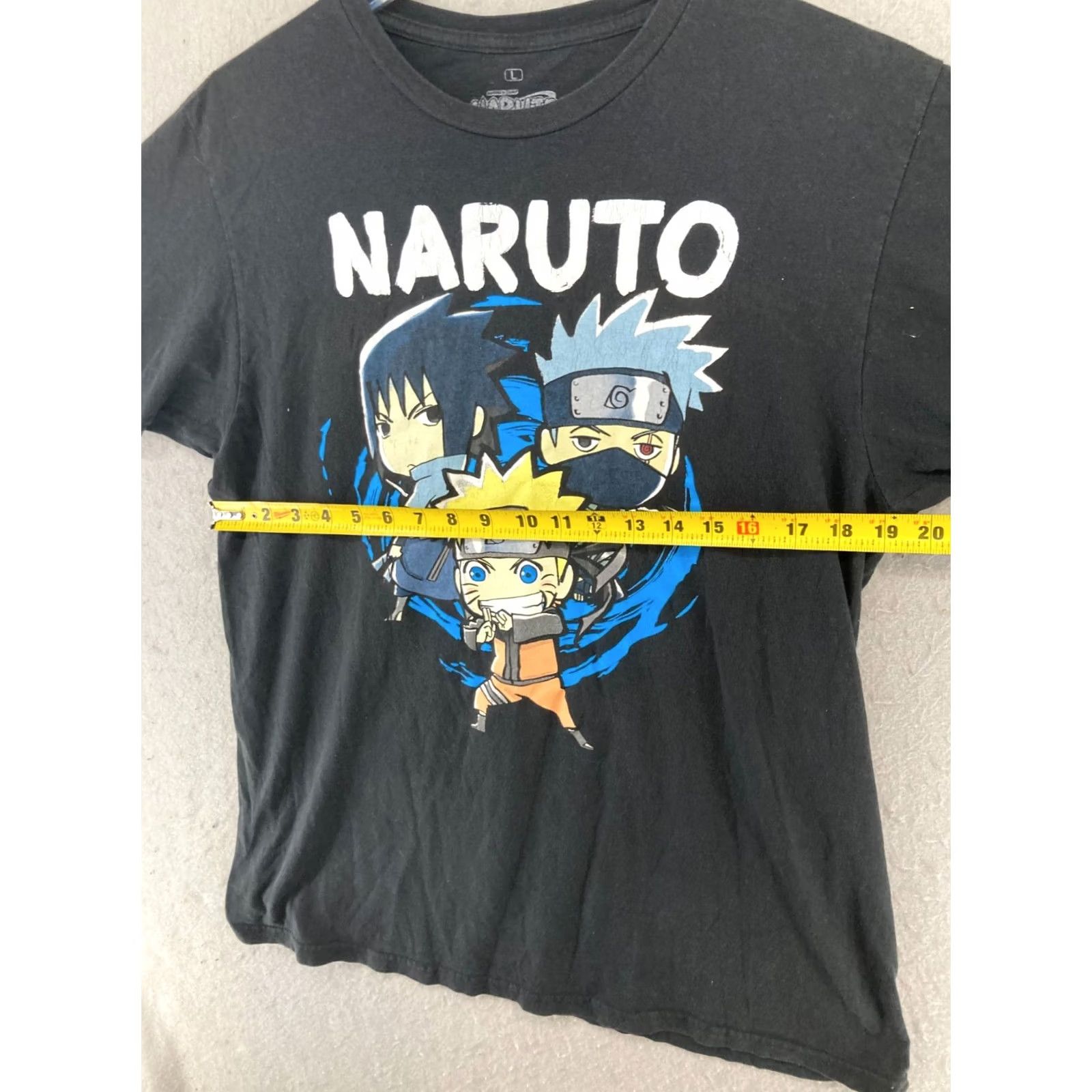 Ripple Junction Ripple Junction Naruto Shippuden Mens TShirt L Black Anime Graphic Print Crew Neck Short Sleeve Casual Shirt Size US L / EU 52-54 / 3 - 2 Thumbnail