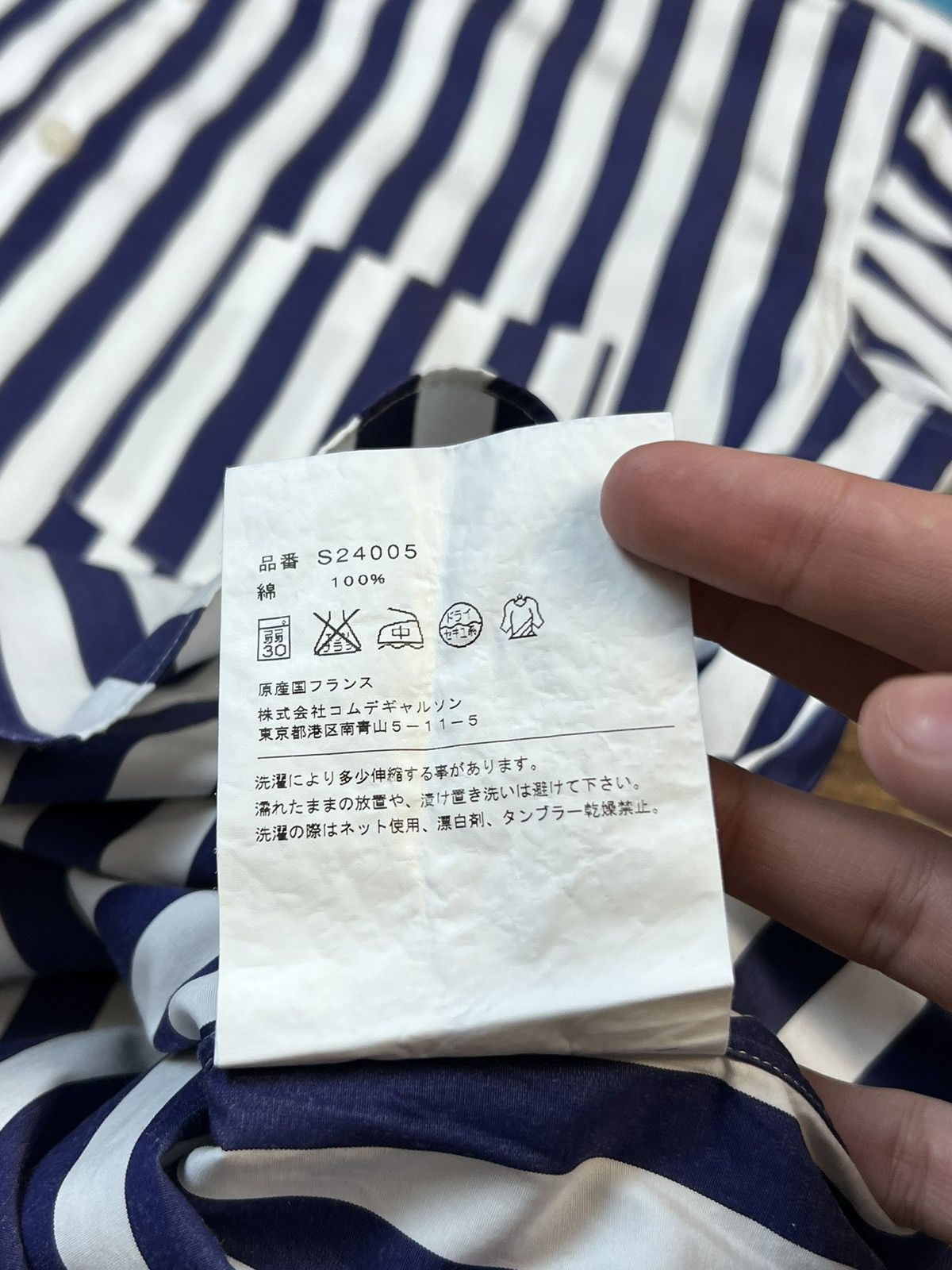Comme des Garcons SHIRT × Vintage Comme Des Garçons SHIRT Stripped Blue Buttons Up Shirt Size US L / EU 52-54 / 3 - 12 Thumbnail