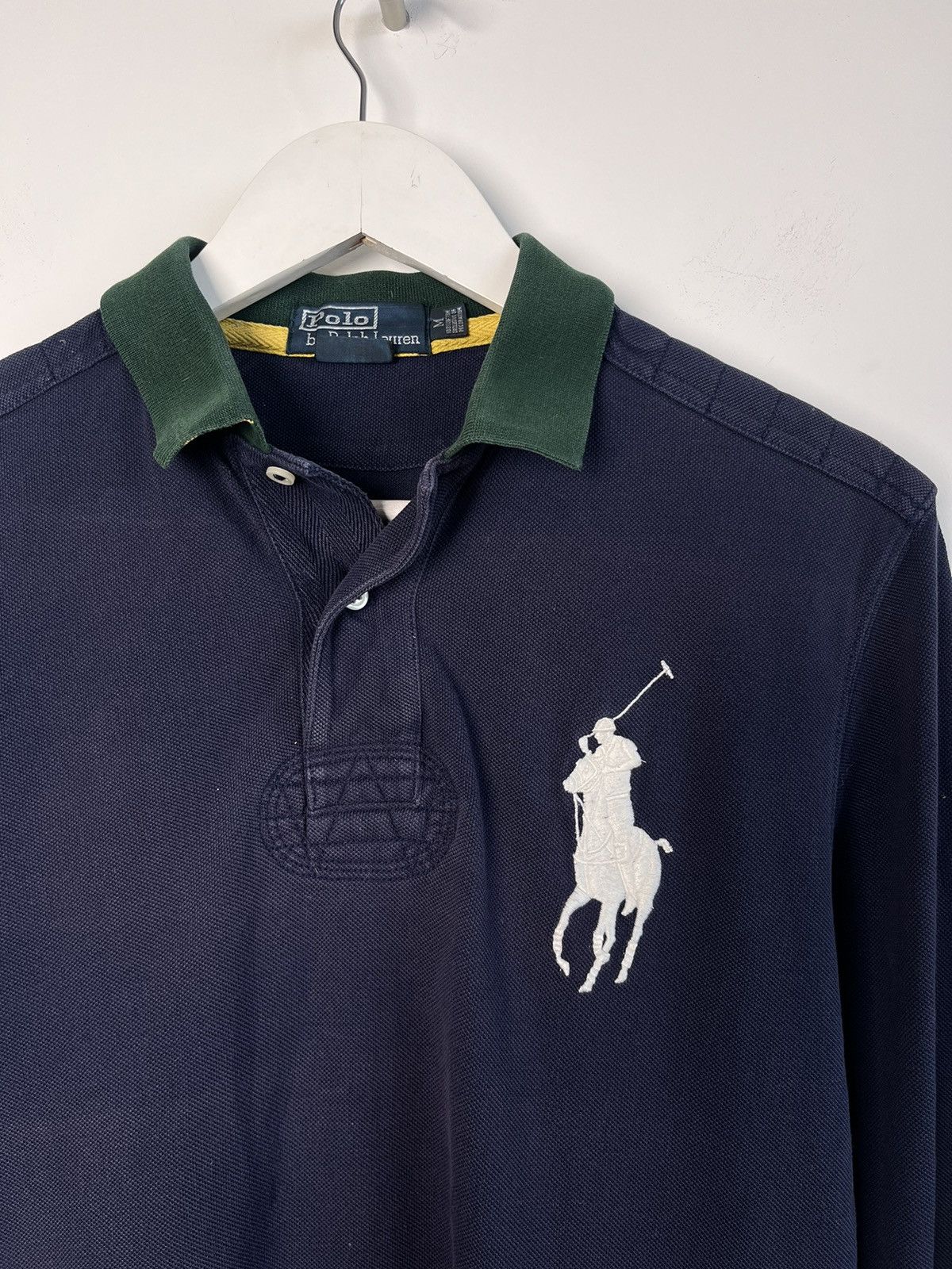 Polo Ralph Lauren Vintage Polo Ralph Laurent Navy Blue Sunfaded Longsleeve Size US M / EU 48-50 / 2 - 3 Thumbnail