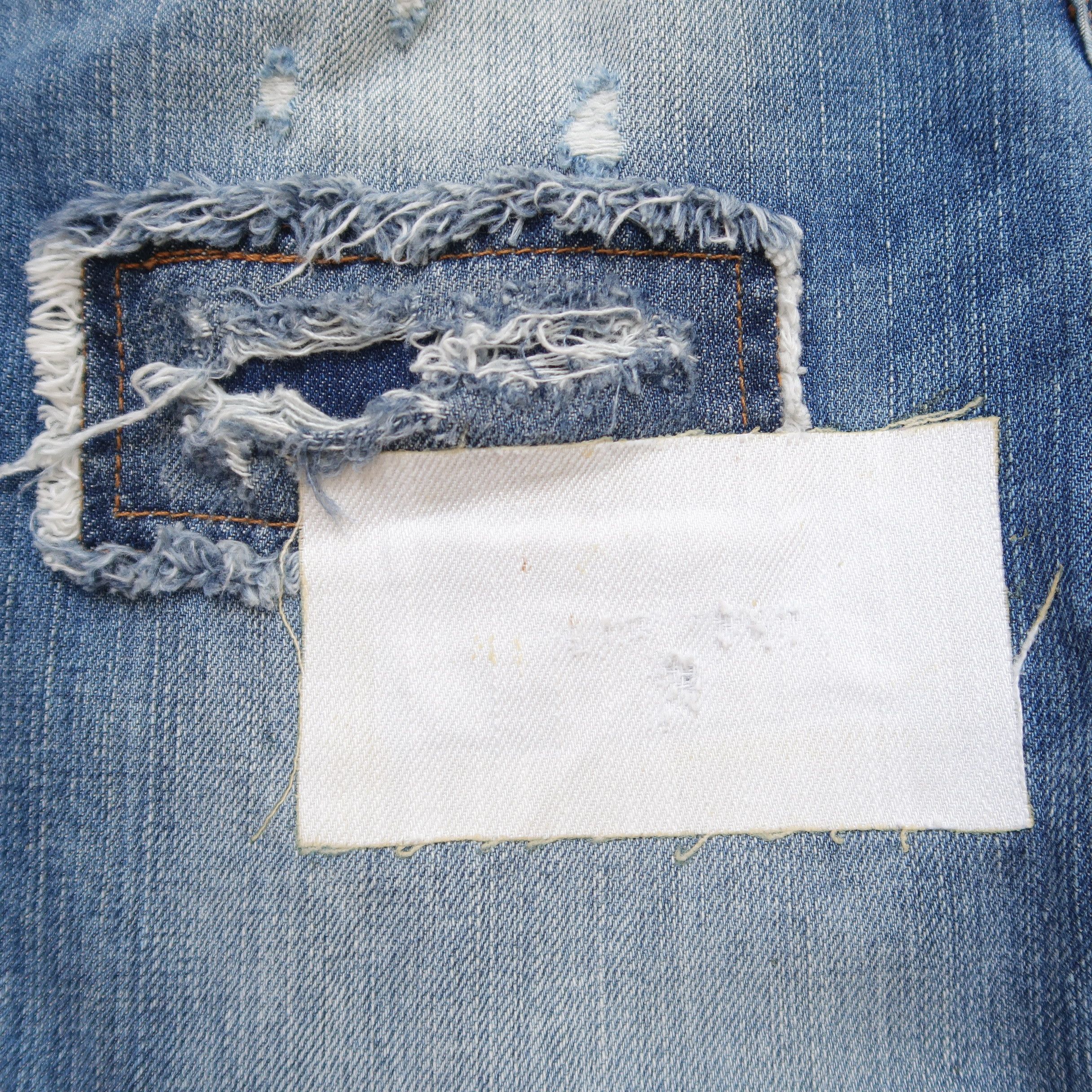 Just Cavalli Just Cavalli Distressed Patchwork Denim like Hedi Slimane Size US 29 - 13 Thumbnail