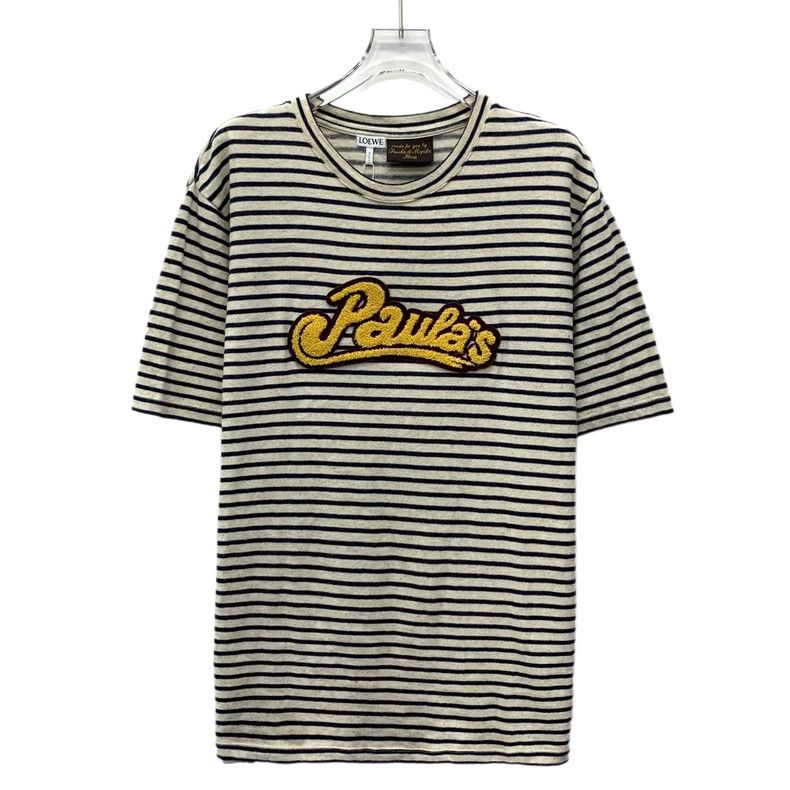 Loewe LOEWE Plaid lettered fleece striped wool round neck short Size M / US 6-8 / IT 42-44 - 1 Thumbnail