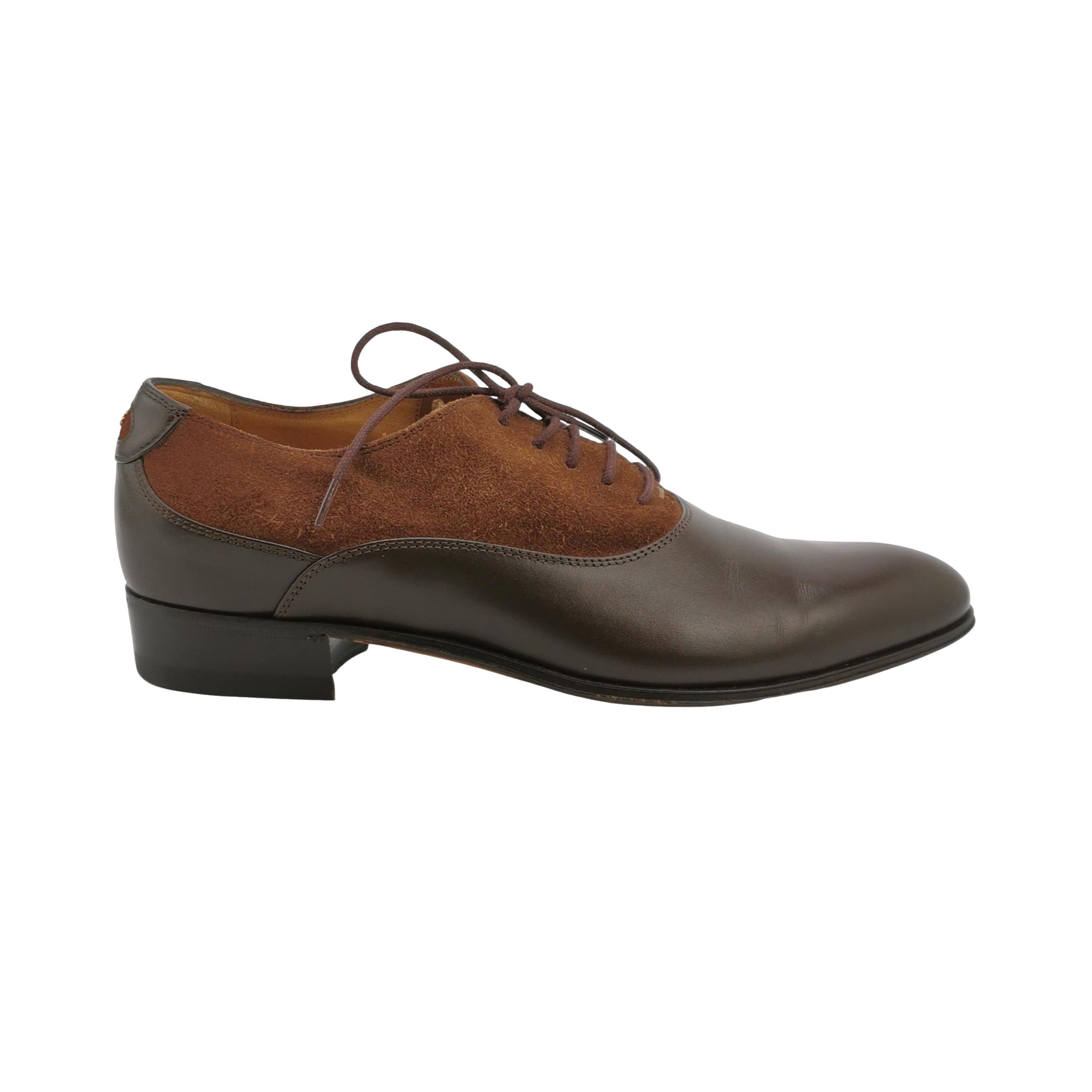 Gucci Gucci Suede Panel Leather Oxford Shoes 6 Size US 7 / EU 40 - 1 Thumbnail