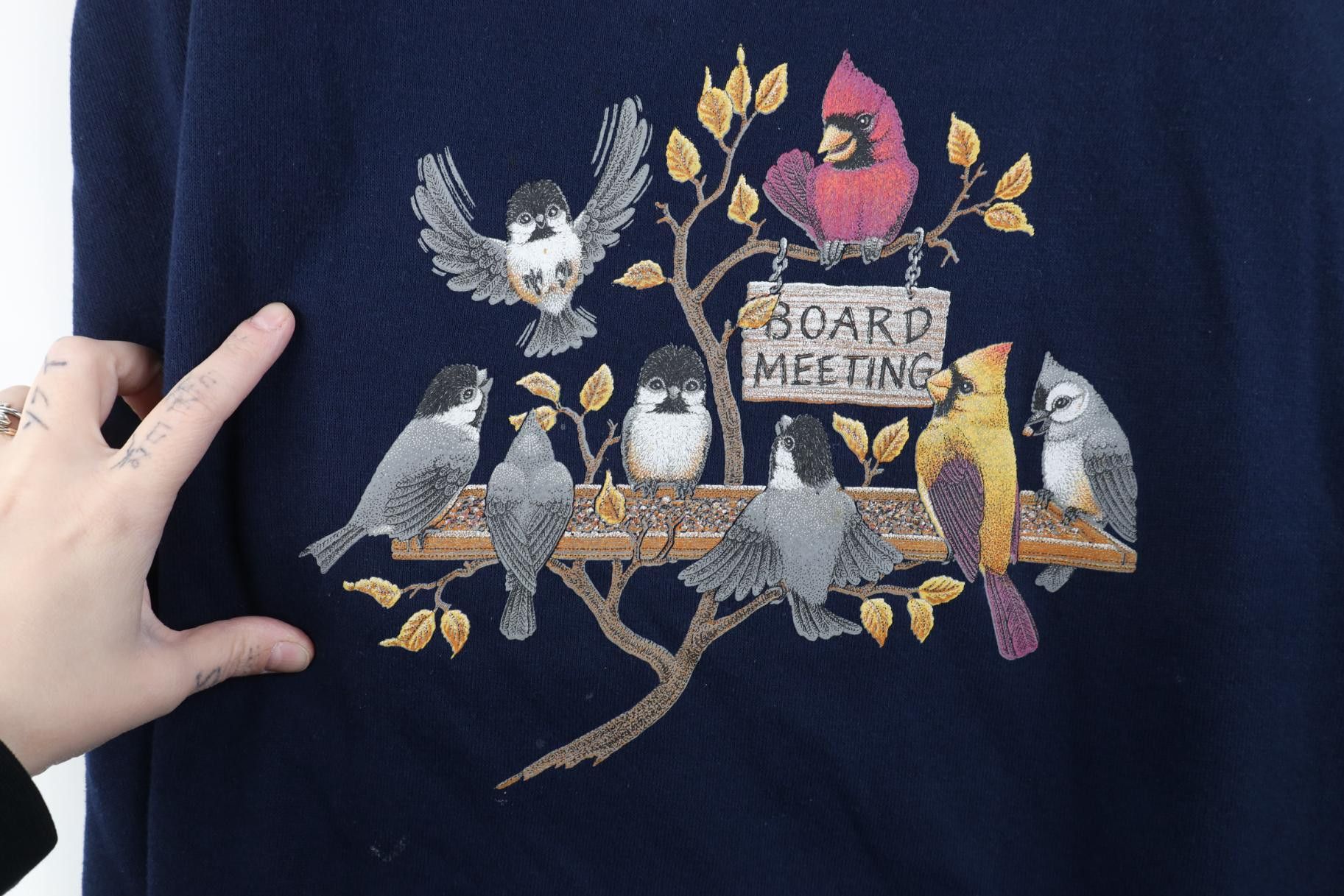 Vintage Vintage 90s Streetwear Nature Bird Crewneck Sweatshirt USA Size M / US 6-8 / IT 42-44 - 4 Thumbnail