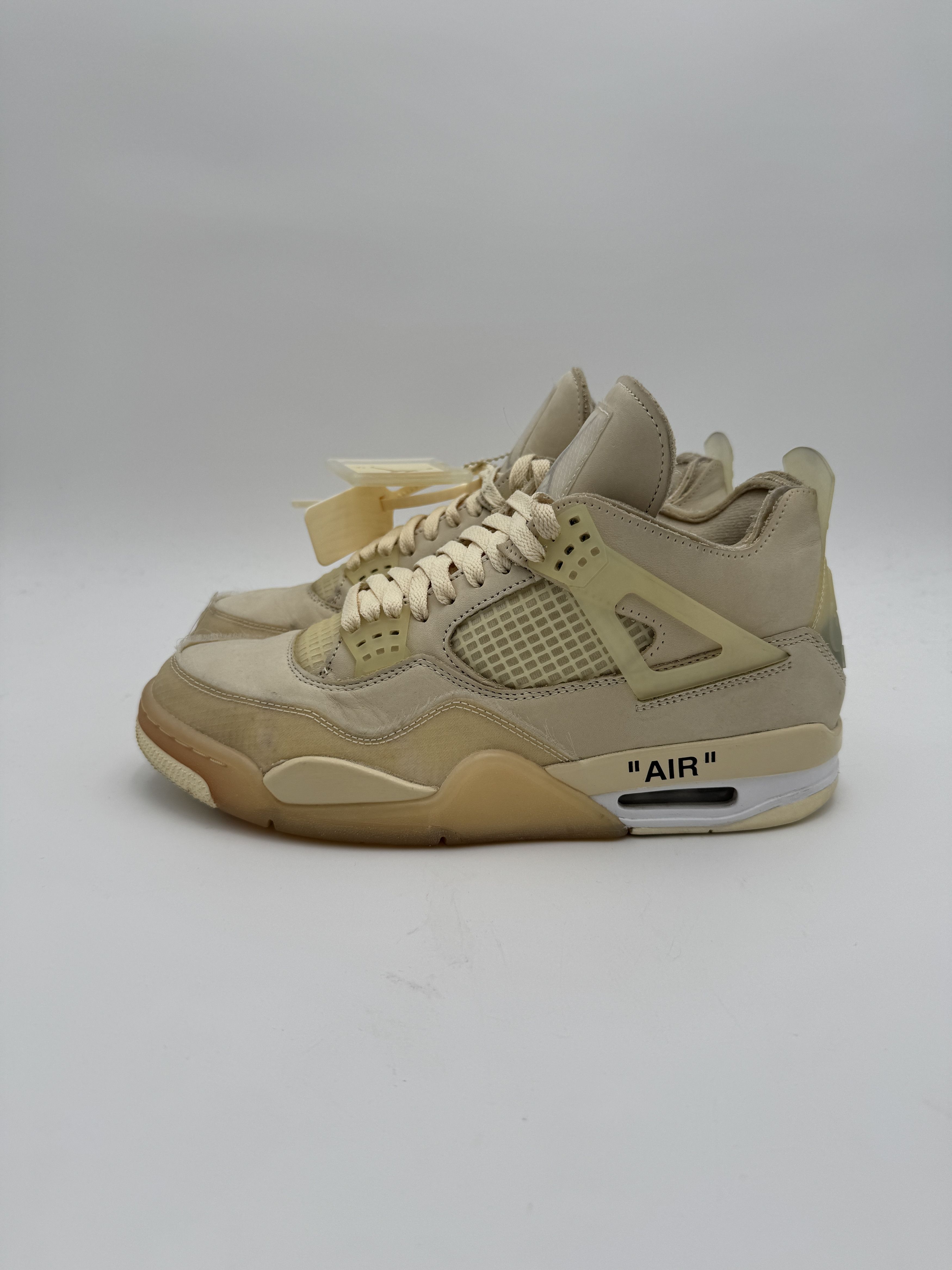 Jordan Brand × Off-White OFF-WHITE Nike Air Jordan 4 Sail White Size US 9 / EU 42 - 5 Thumbnail