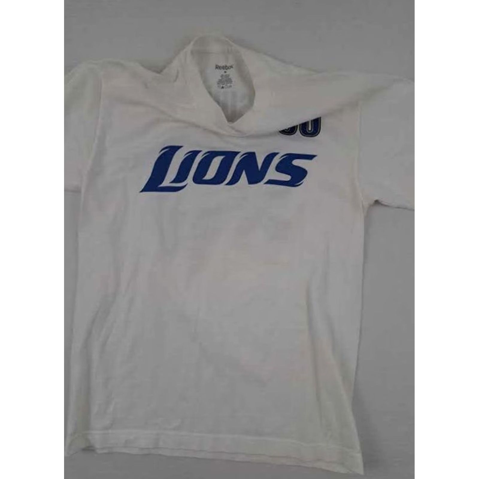 Reebok VINTAGE Detroit Lions T-Shirt M White Ndamukong Suh #90 Reebok Men Short Sleeve Football Classic Size US M / EU 48-50 / 2 - 4 Thumbnail