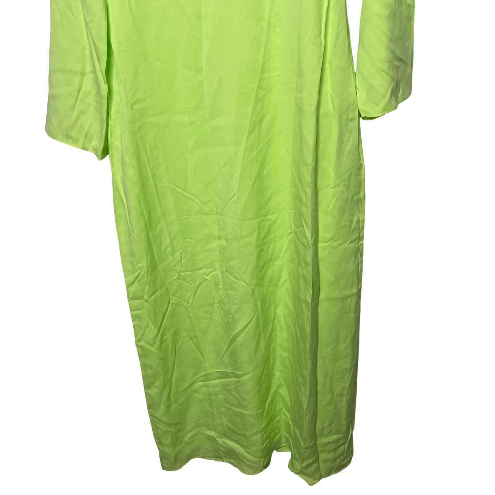 Mara Hoffman NWT MARA HOFFMAN Naliyah V-Neck Midi Dress in neon green 6 Size M / US 6-8 / IT 42-44 - 6 Thumbnail
