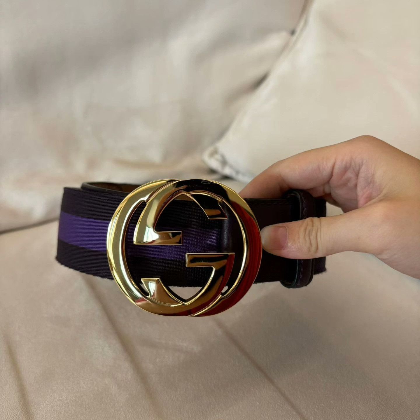 Gucci Gucci Purple Belt one size Men Size ONE SIZE - 1 Thumbnail