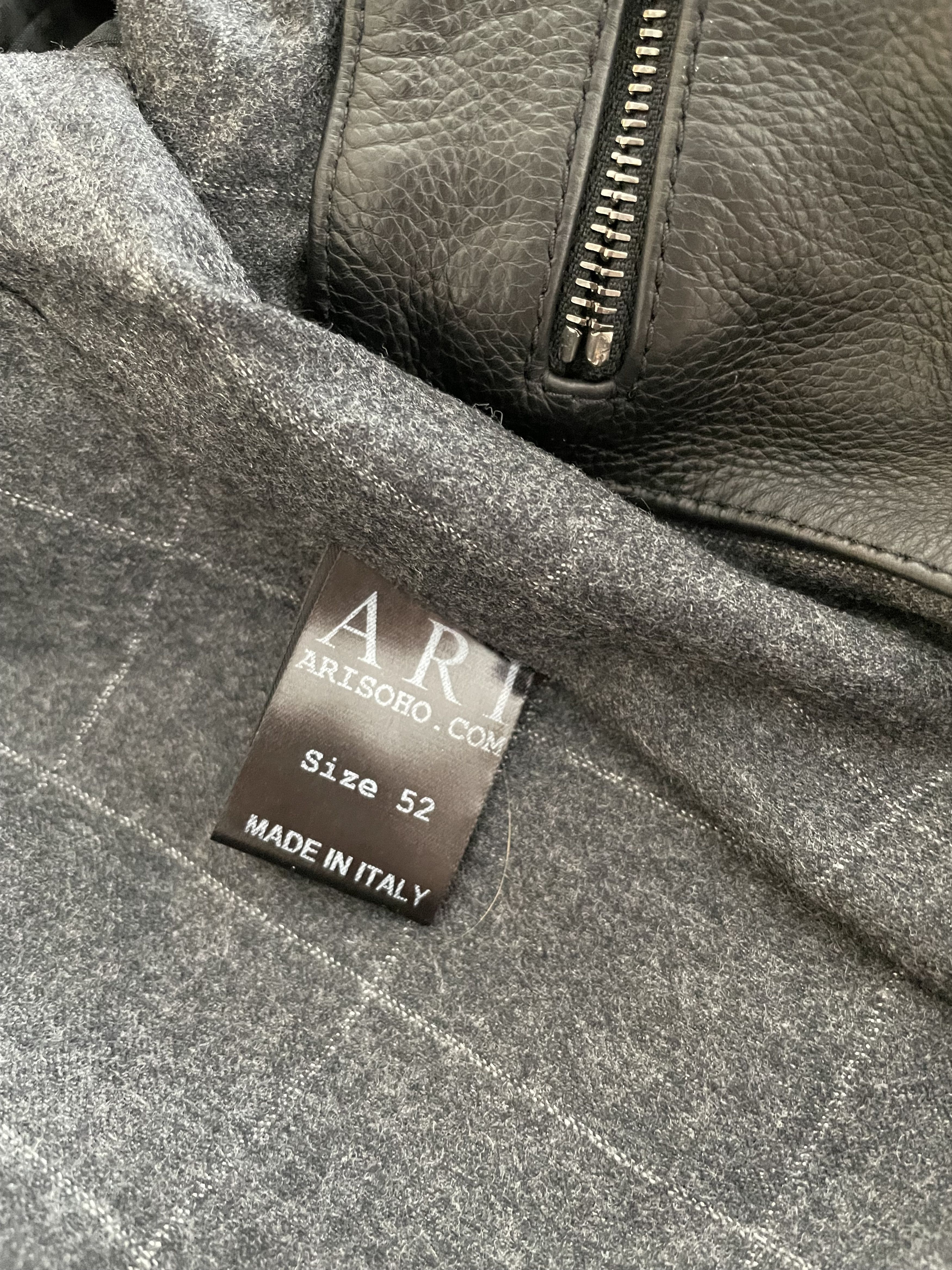 Other Ari Soho - Calfskin Leather Jacket - IT 52 - US L Size US L / EU 52-54 / 3 - 5 Thumbnail