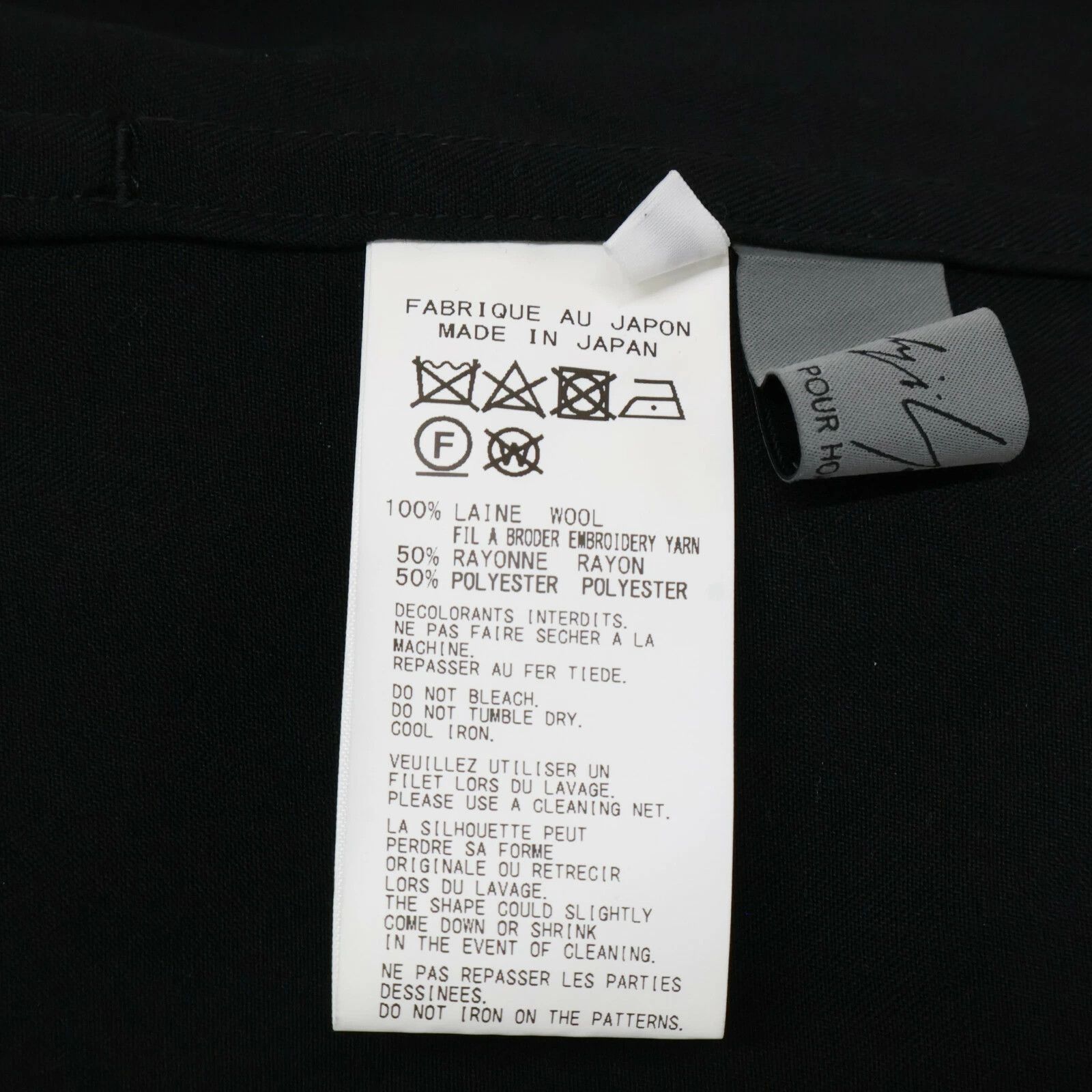 Yohji Yamamoto Yohji Yamamoto POUR HOMME 22SS Embroidered Topper Shirt Size US L / EU 52-54 / 3 - 5 Thumbnail
