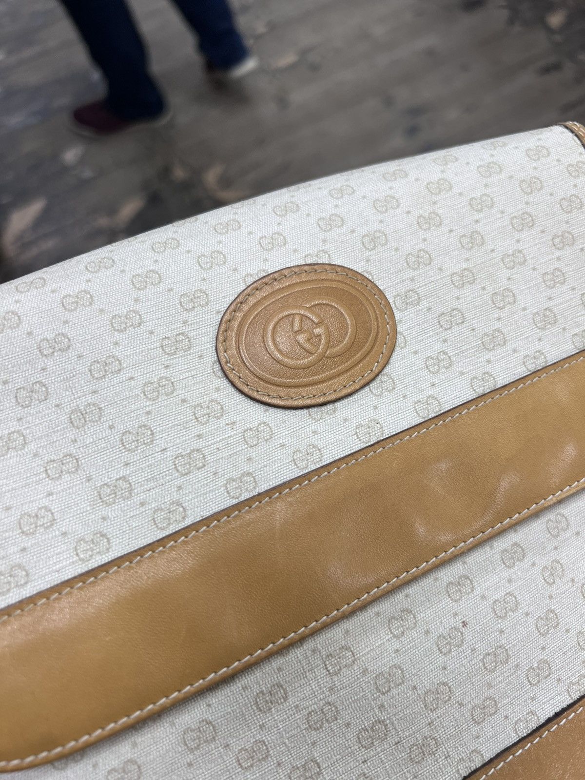 Gucci Gucci shoulder bag beige canvas Size ONE SIZE - 5 Thumbnail