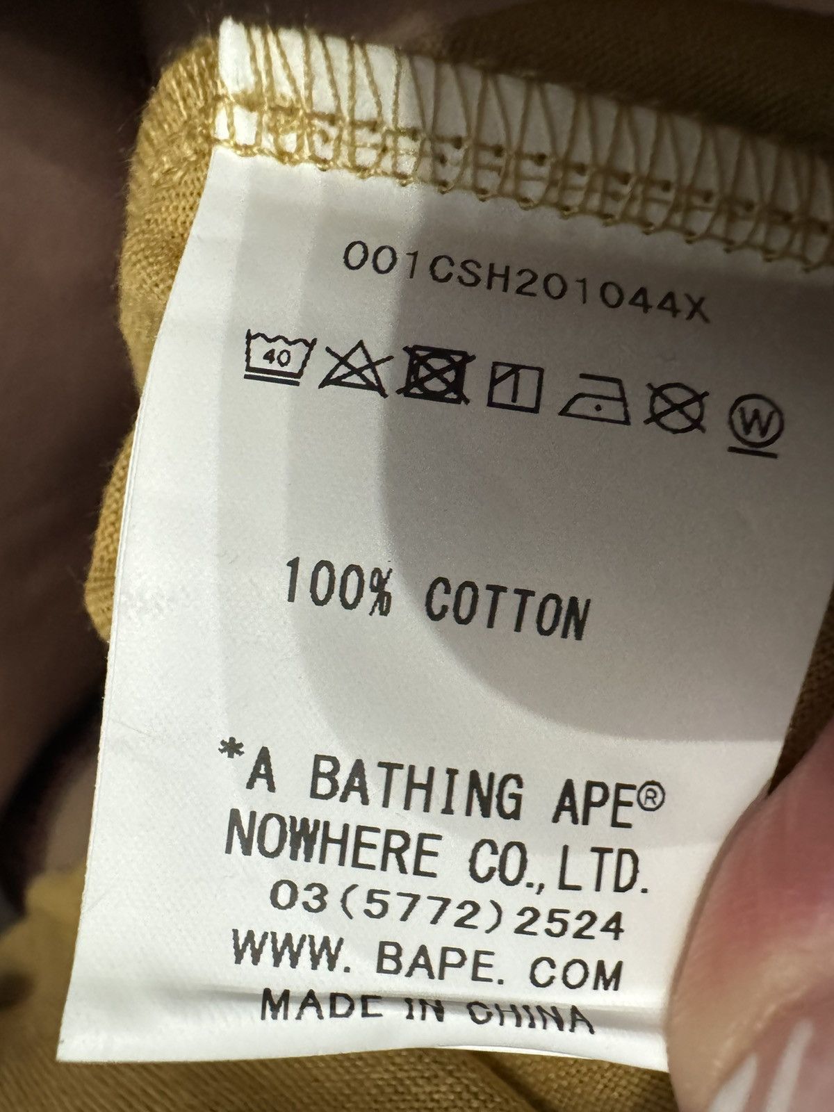 Bape 1st Camo College Tee Size US L / EU 52-54 / 3 - 6 Thumbnail