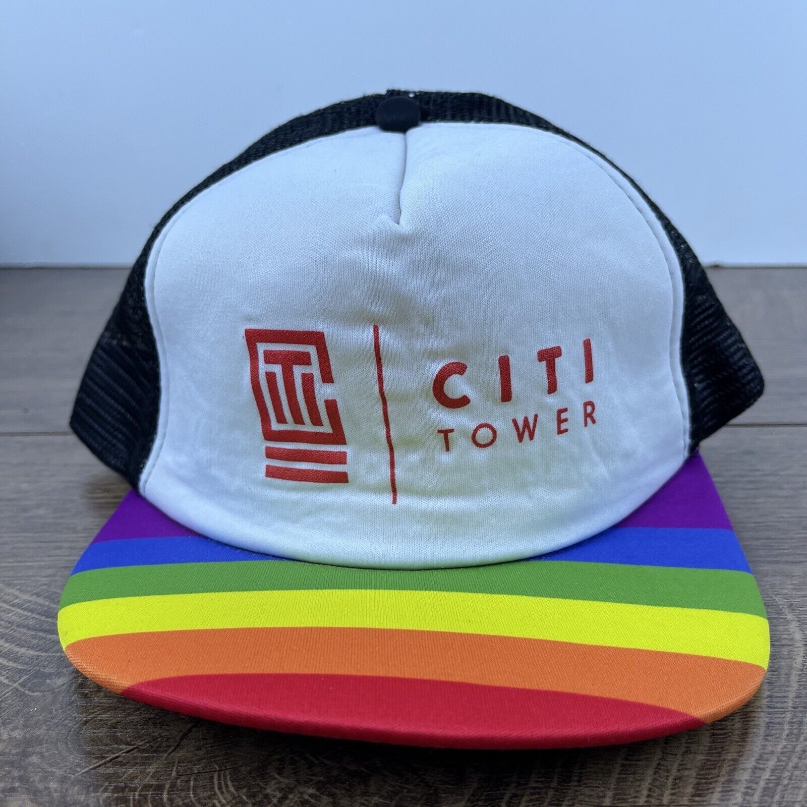 Other Citi Tower Snapback Hat Pride White Hat Adjustable White Adu Size ONE SIZE - 1 Thumbnail