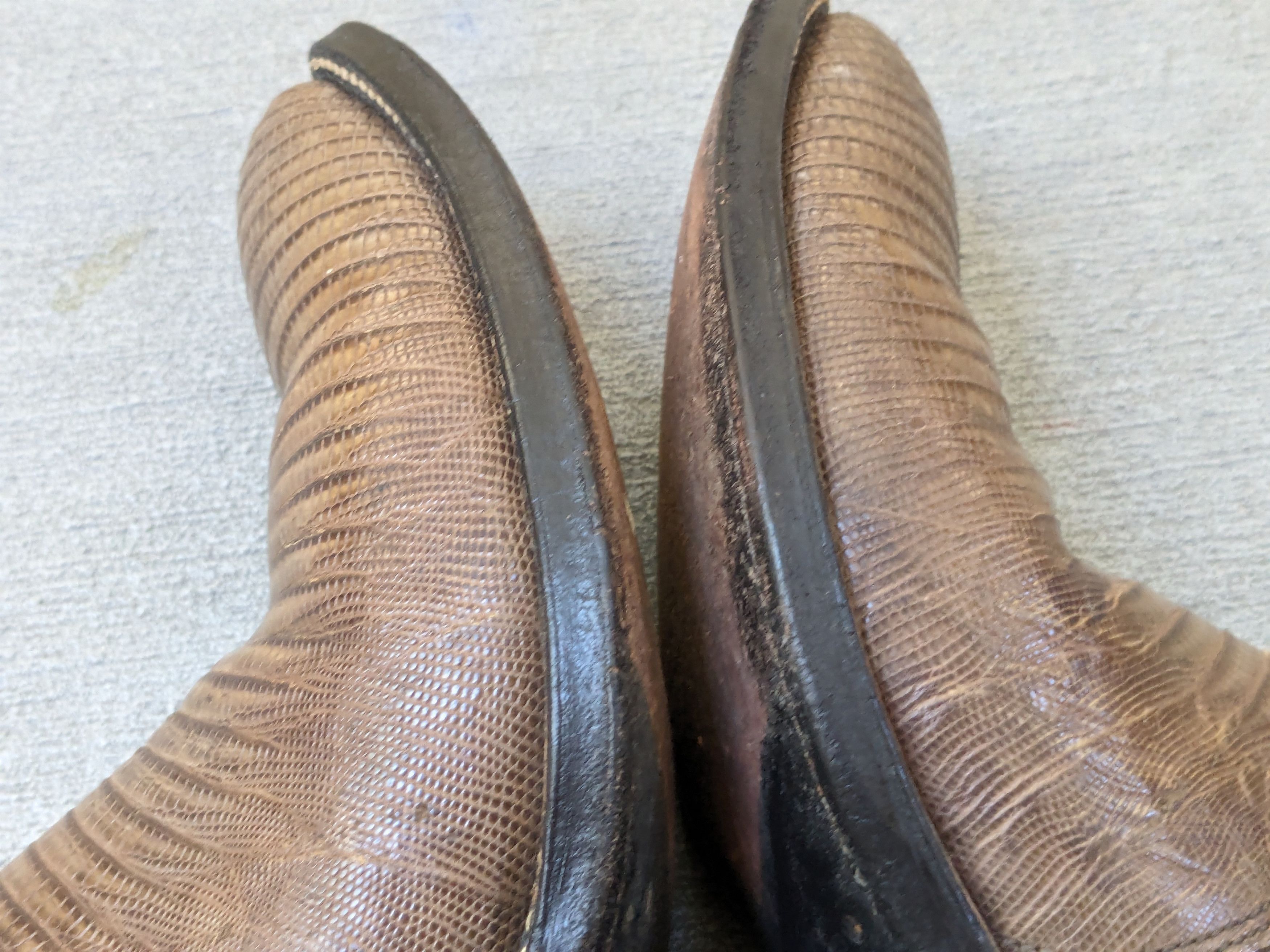 Dan Post Dan Post Cowboy Boots 9 D Olive Green Black Lizard USA Size US 9 / EU 42 - 8 Thumbnail