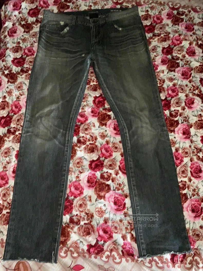 Saint Laurent Paris Saint Laurent Paris Wash destroyed frayed denim pants size Size US 34 / EU 50 - 1 Thumbnail