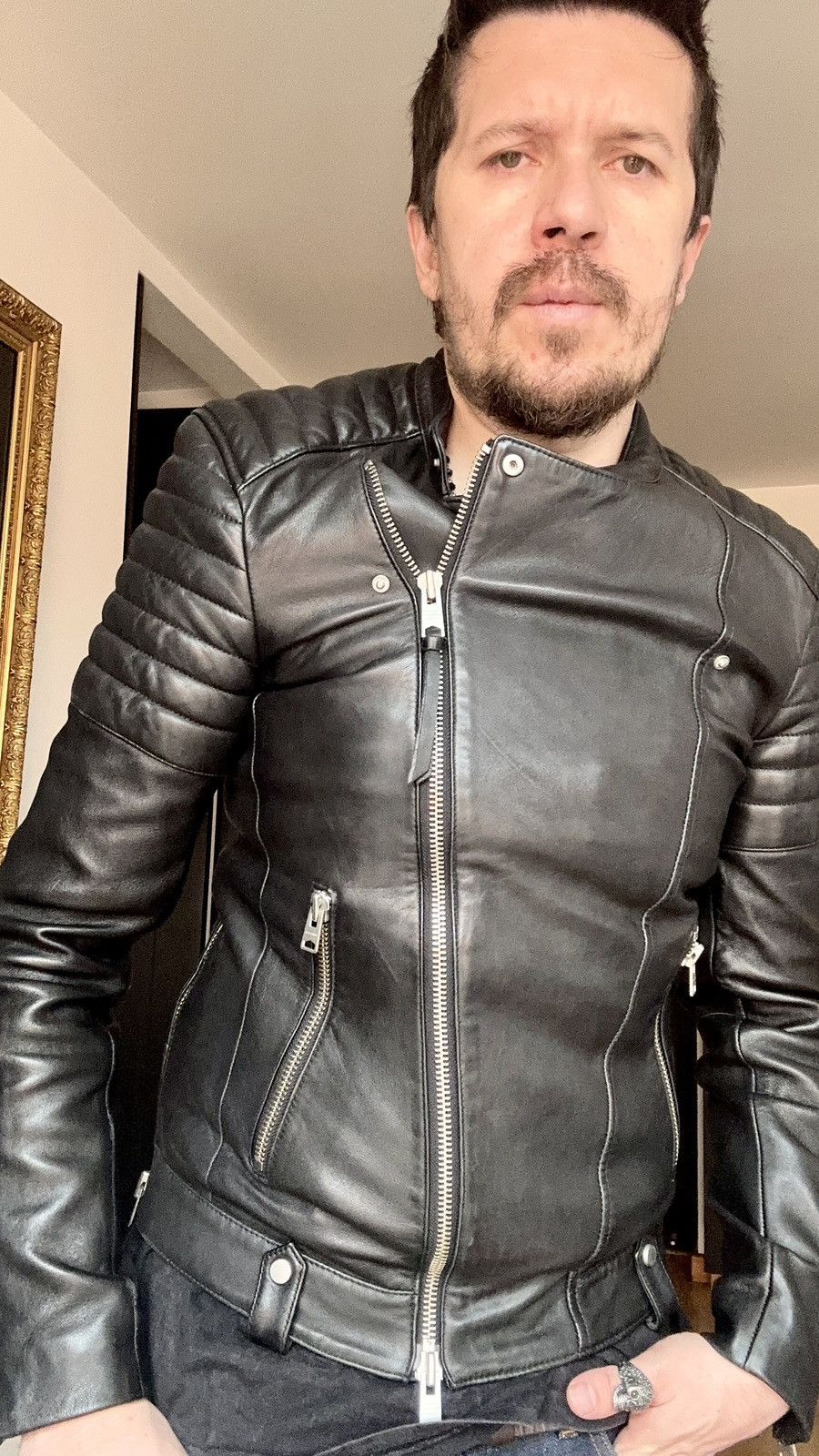 Allsaints Allsaints Leather Jacket Jasper Biker Black XS Size US XS / EU 42 / 0 - 20 Thumbnail