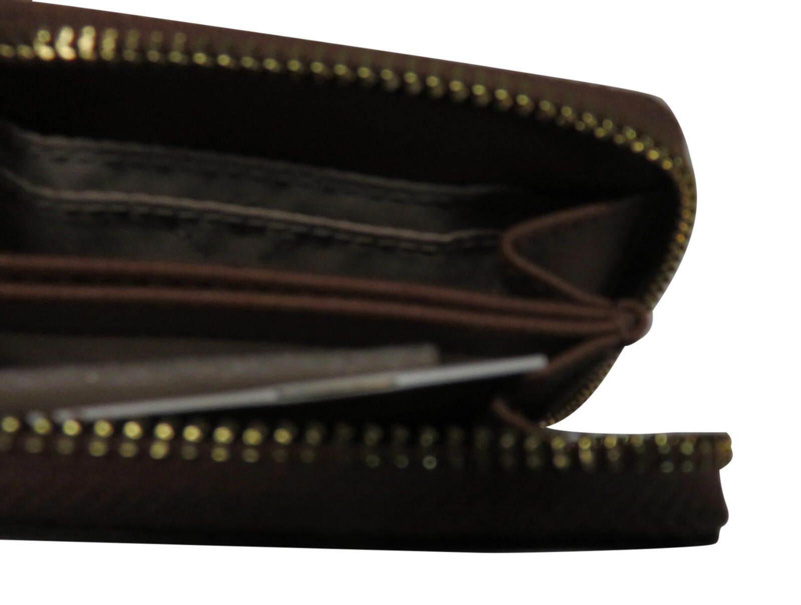 Michael Kors Michael Kors Womens Med Zip Around Card Cas Brown/Luggage Size ONE SIZE - 9 Thumbnail