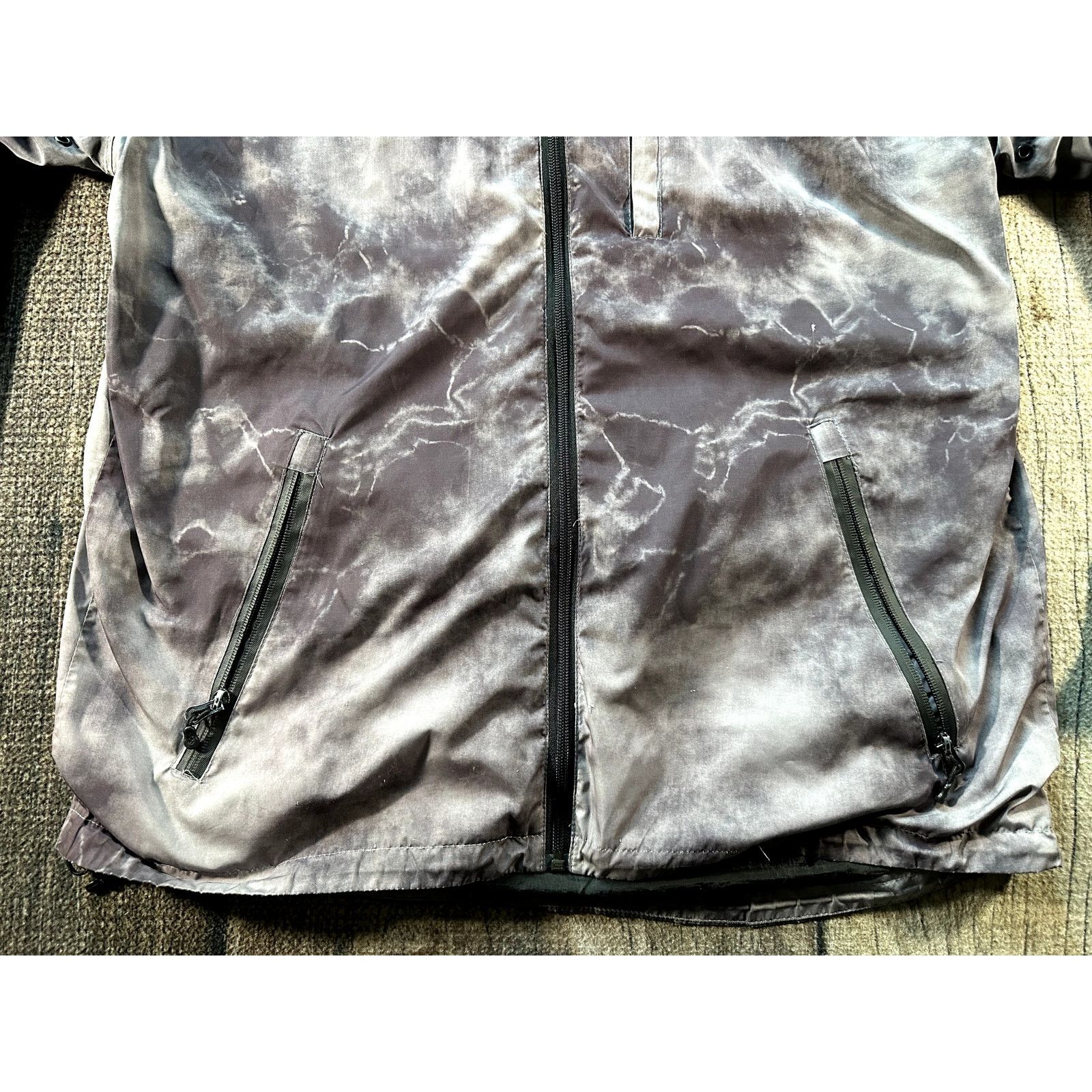 Huf HUF Mens Purple Tie Dye Jacket Lined Windbreaker Pockets XL Size US XL / EU 56 / 4 - 3 Thumbnail