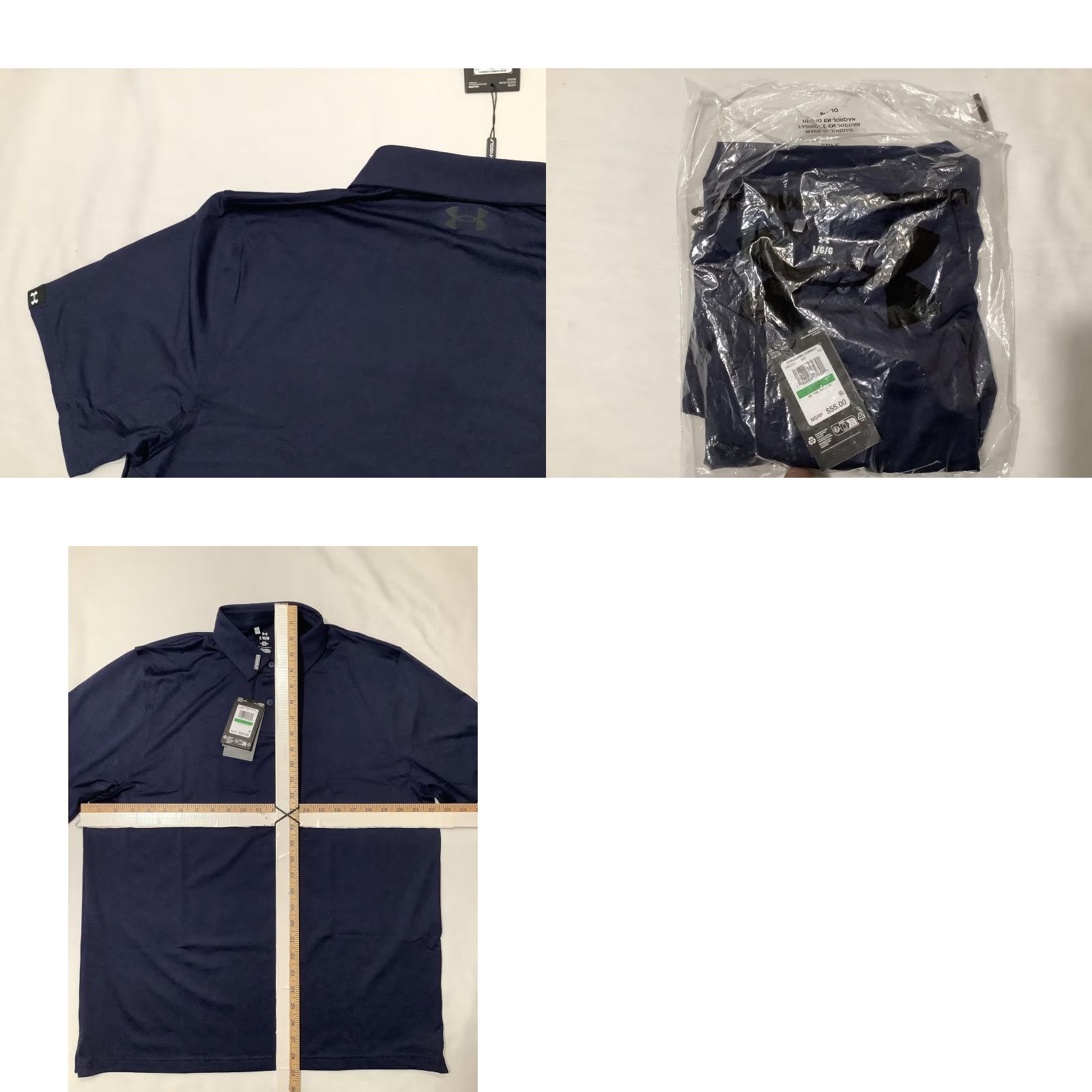 Under Armour Under Armour Shirt Mens Large Blue UA T2G Polo UPF 50 Golf Performance Stretch Shirt Size US L / EU 52-54 / 3 - 8 Thumbnail