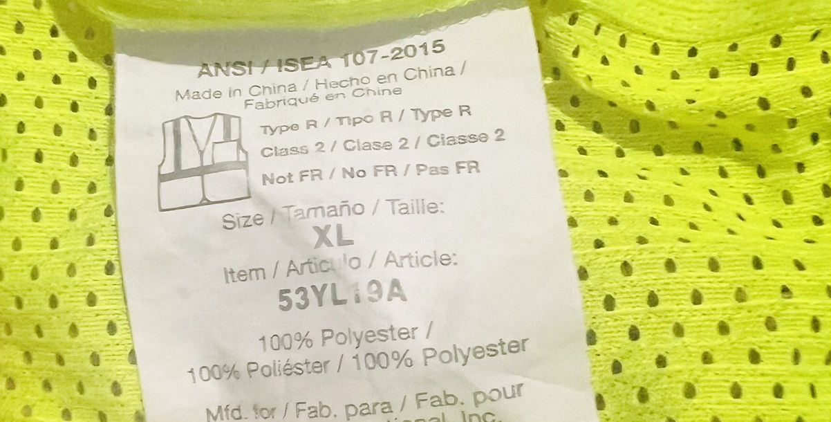 Other ANSI ISEA MESH HI VIS REFLECTIVE CONSTRUCTION SAFETY VEST XL Size US XL / EU 56 / 4 - 3 Thumbnail