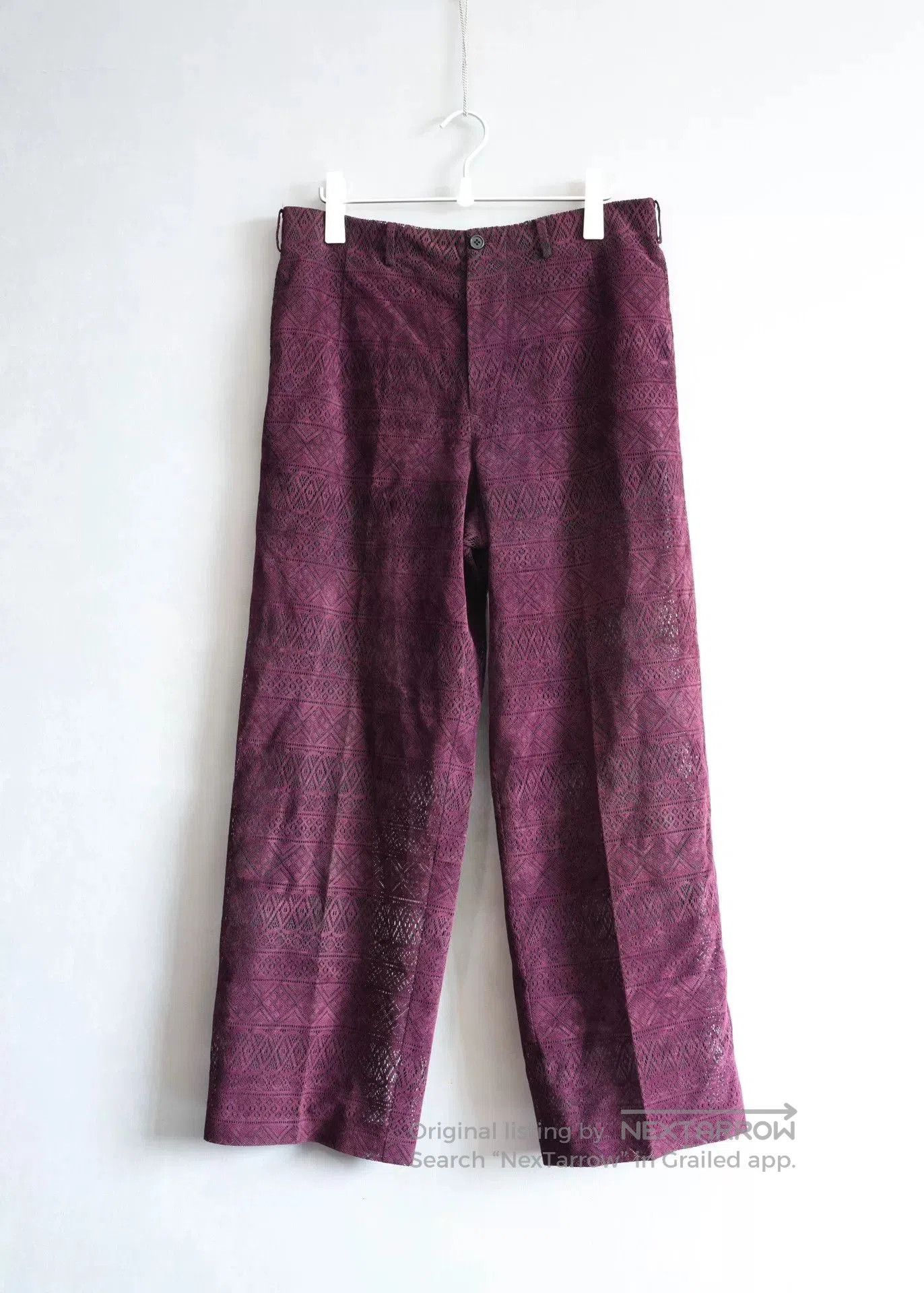Yohji Yamamoto Yohji Yamamoto 97SS Knit Lace Trousers. Size 37" - 1 Thumbnail