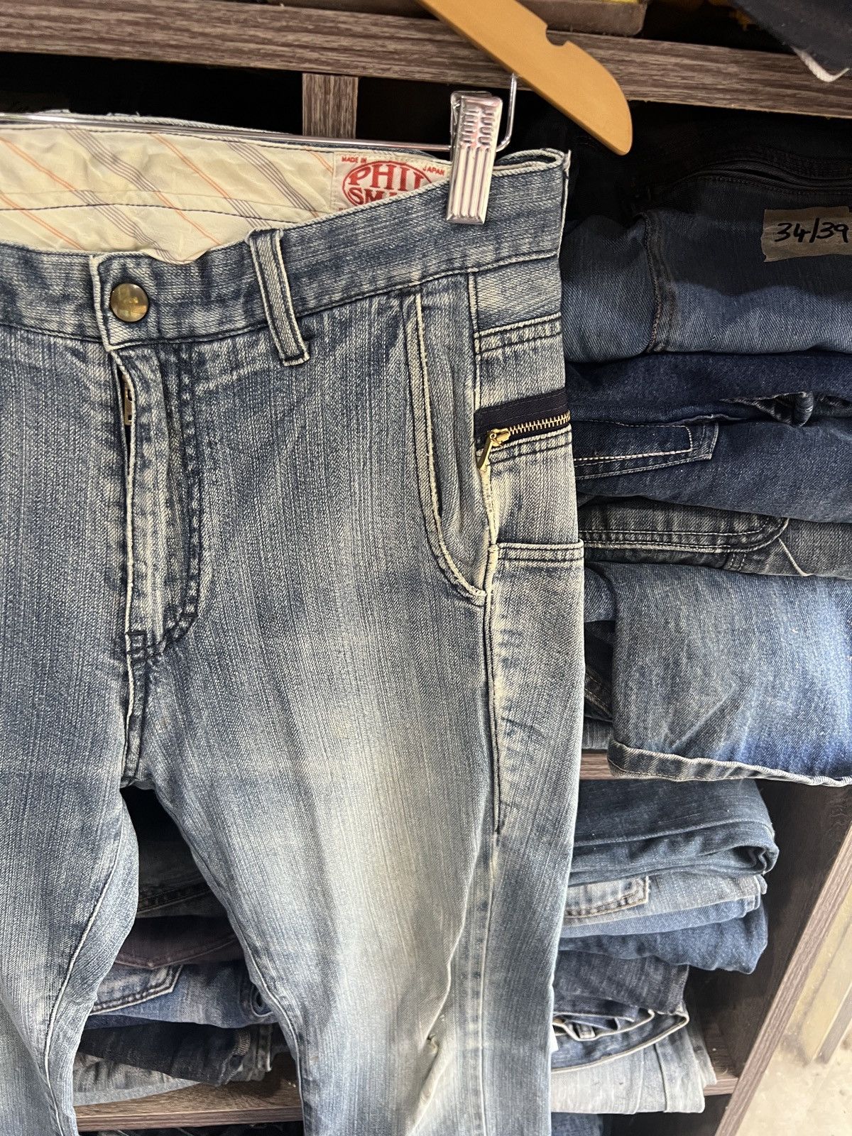 Japanese Brand 🔥Phil Smart Union Made Denim Size US 31 - 7 Thumbnail