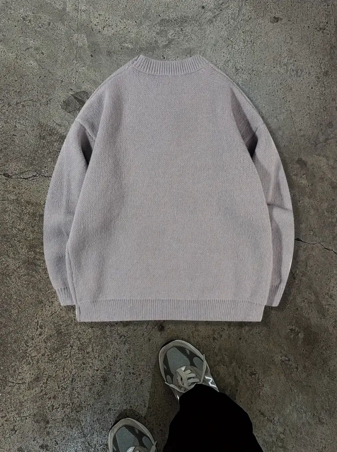 Other Grey oversized knitted sweater, comfortable and warm Size US M / EU 48-50 / 2 - 2 Thumbnail
