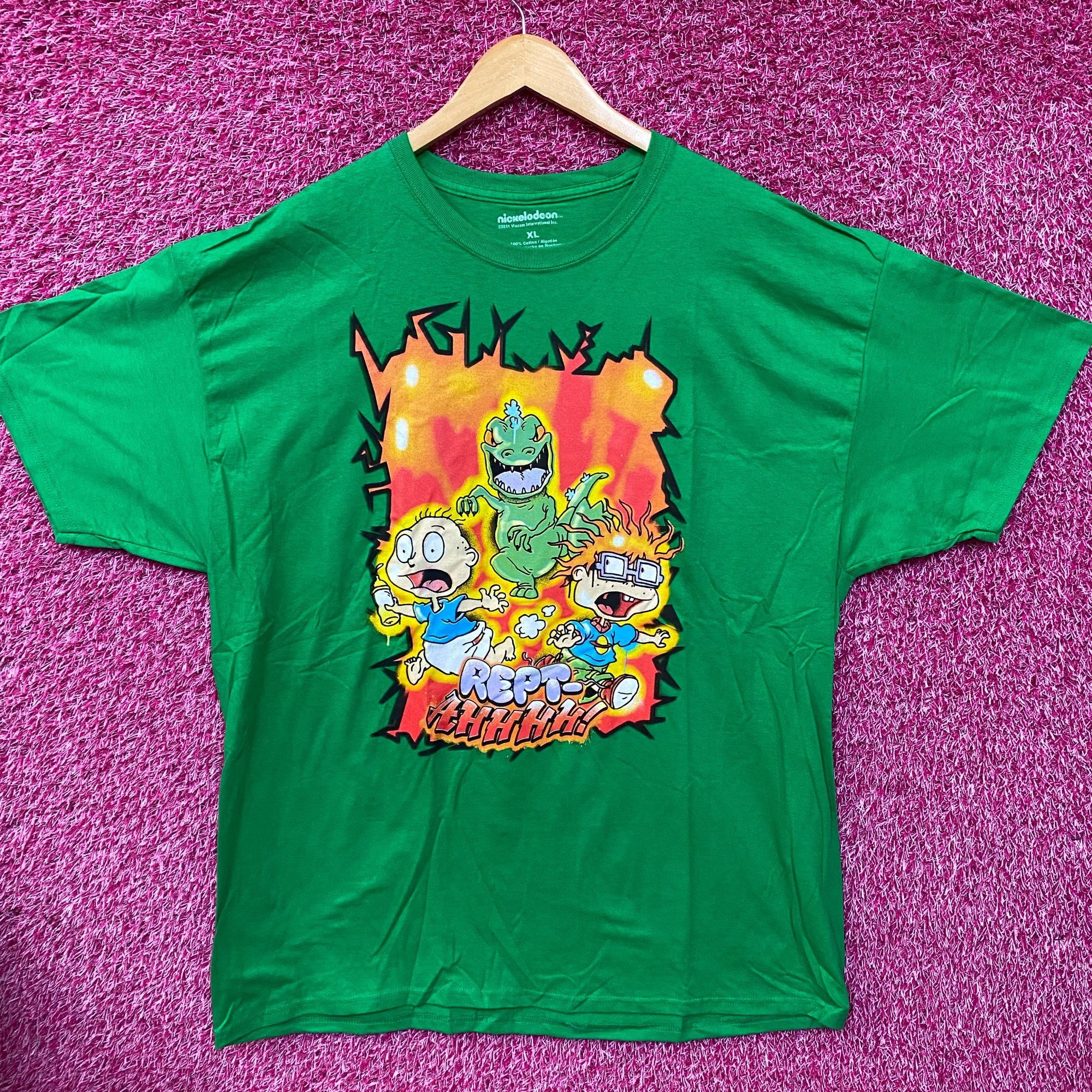 Nickelodeon Nickelodeon Rugrats Reptar Rept-Aah! Tommy & Chucky Green T- Size US XL / EU 56 / 4 - 1 Thumbnail