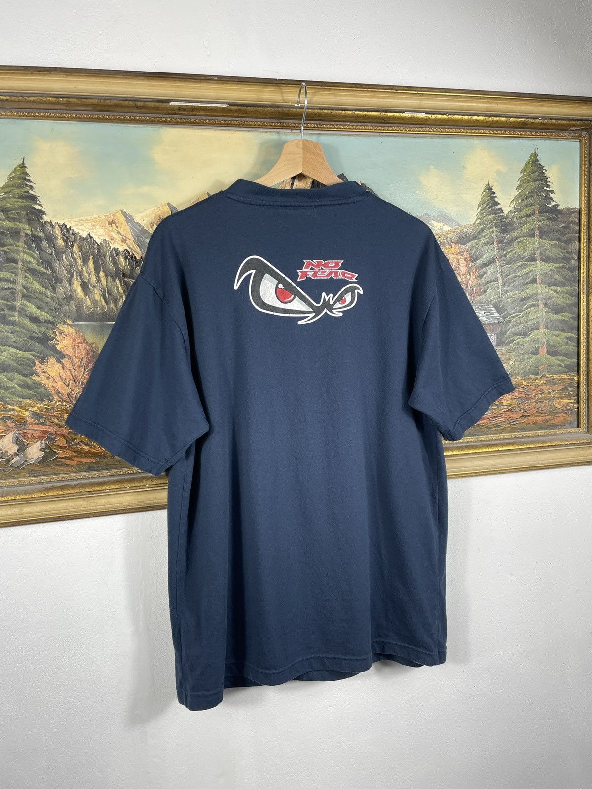 No Fear × Vintage Retro 00s Navy Baggy Loose No Fear Tshirt Tee Skate Hip-hop Size US M / EU 48-50 / 2 - 7 Thumbnail