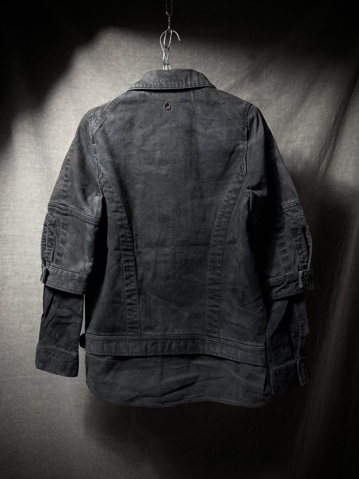 SIVA Siva 2012 Waxed Layered Multi-Panel Denim Jacket Size US S / EU 44-46 / 1 - 6 Thumbnail