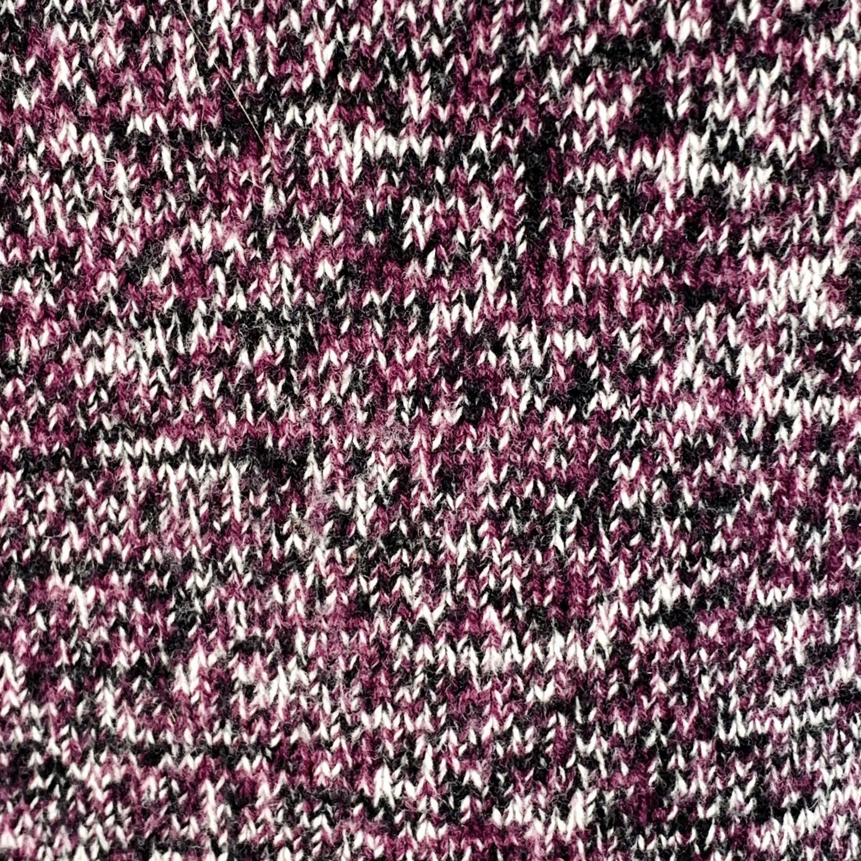 Jil Sander JIL SANDER Size XL Purple Black White Wool Melange Boxy Sweater Size XL / US 12-14 / IT 48-50 - 2 Thumbnail
