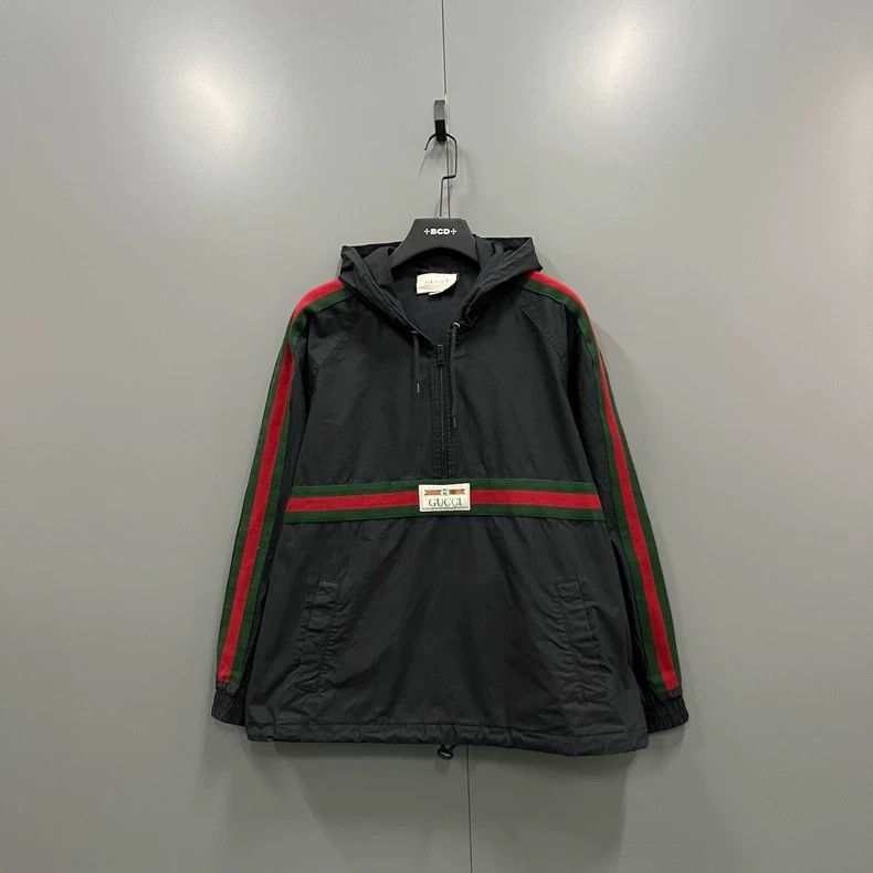 Gucci Logo Hooded Drawstring Jacket-2506