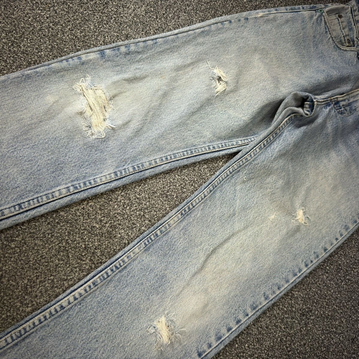 Levi's Vintage 90s Levis 505 Acid Washed Denim Made in Usa W27 Size US 27 - 4 Thumbnail