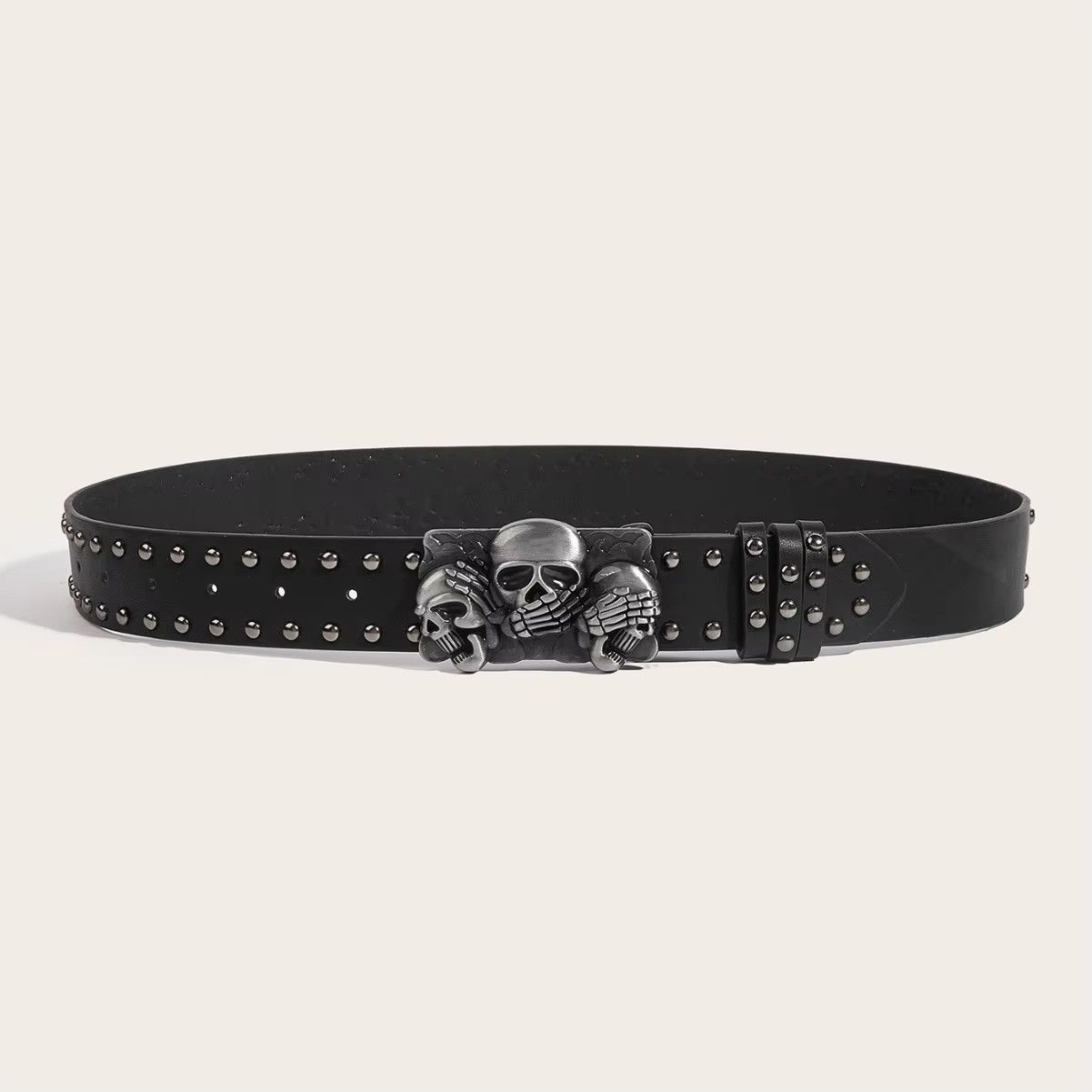 Japanese Brand × Vintage Skull Rivet Belts Size ONE SIZE - 2 Thumbnail