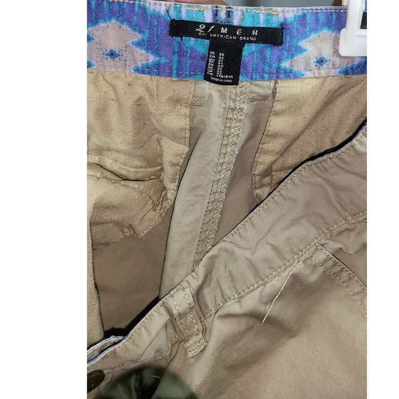 21 Men 21 MEN Regular Khaki Tan Short Size 32 Size US 32 / EU 48 - 3 Thumbnail