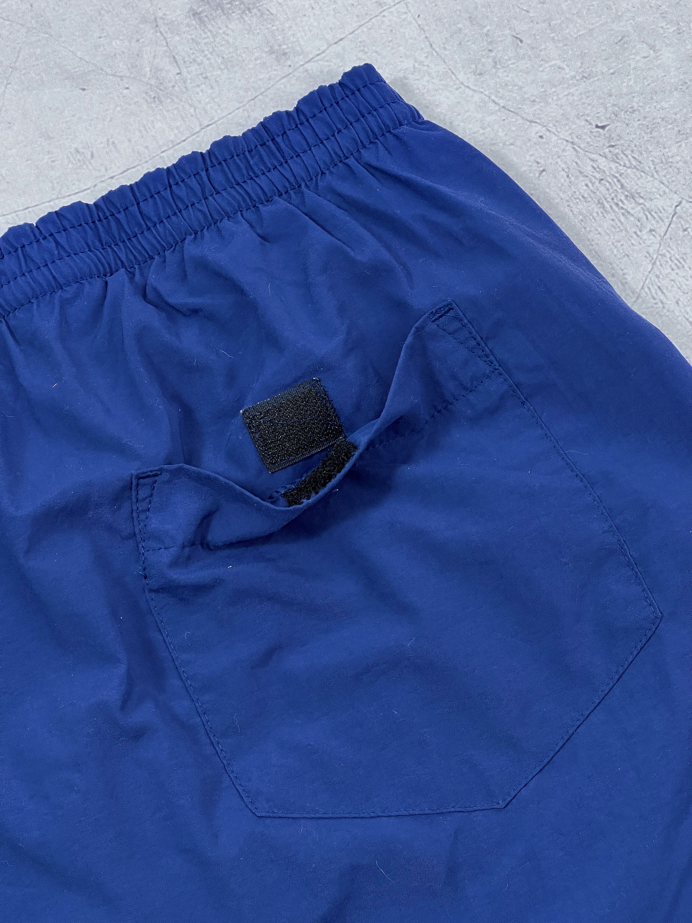 Nike × Vintage Vintage Nike Shorts Swoosh Logo Dark Blue Size US 36 / EU 52 - 16 Thumbnail