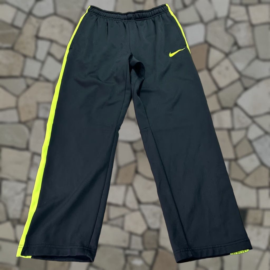 Nike Nike Therma-FIT Track Pants Mens M Black Fleece Stripe Athletic 646676-011 Size US 31 - 1 Thumbnail
