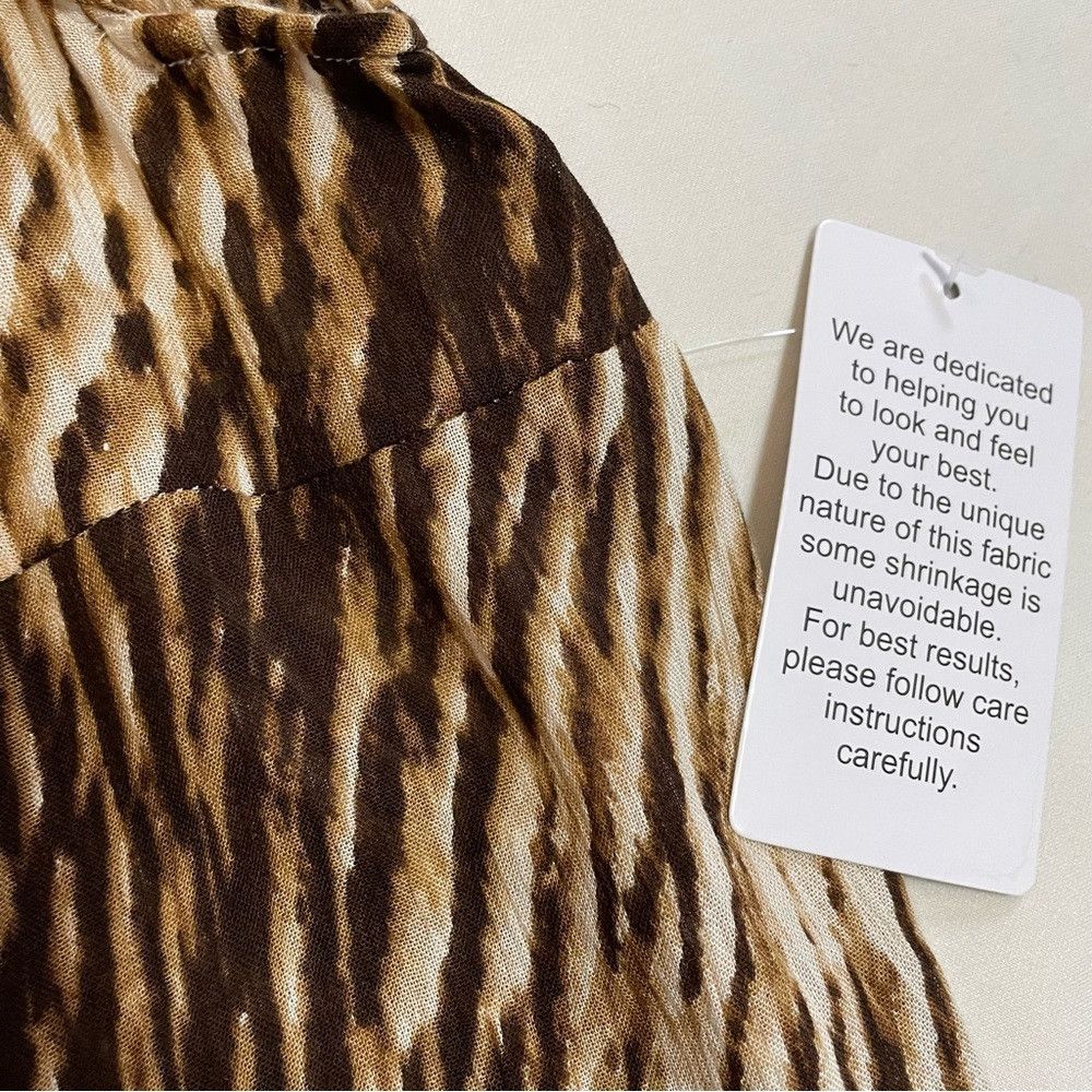 Other NWT New Roaman's Animal Print Rayon Tunic Dress Size 16W Size XXL / US 16-18 / IT 52-54 - 8 Thumbnail