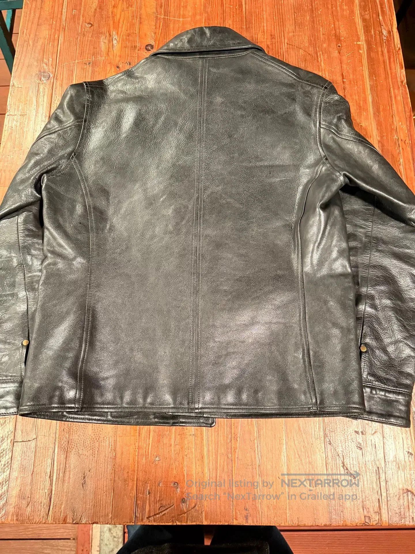 Railcar Fine Goods Sturdy Luggage Supply Conductor Leather Jacket. Size XS / US 0-2 / IT 36-38 - 2 Thumbnail