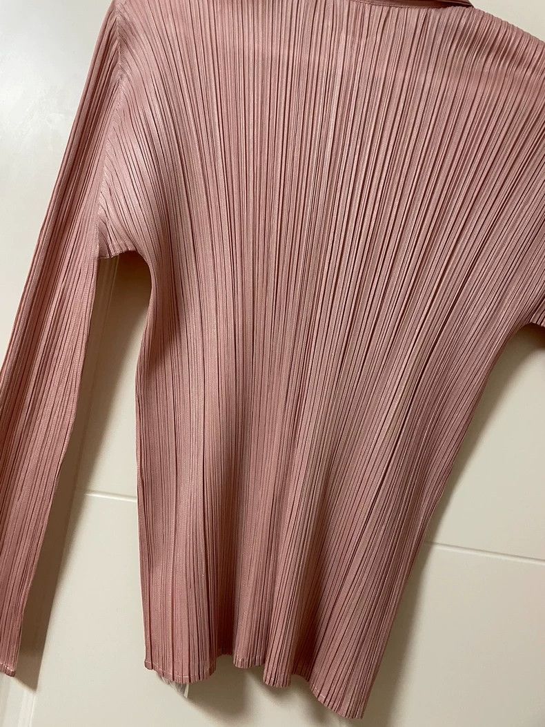 Issey Miyake Issey Miyake Pink pleated shirt Size L / US 10 / IT 46 - 4 Thumbnail