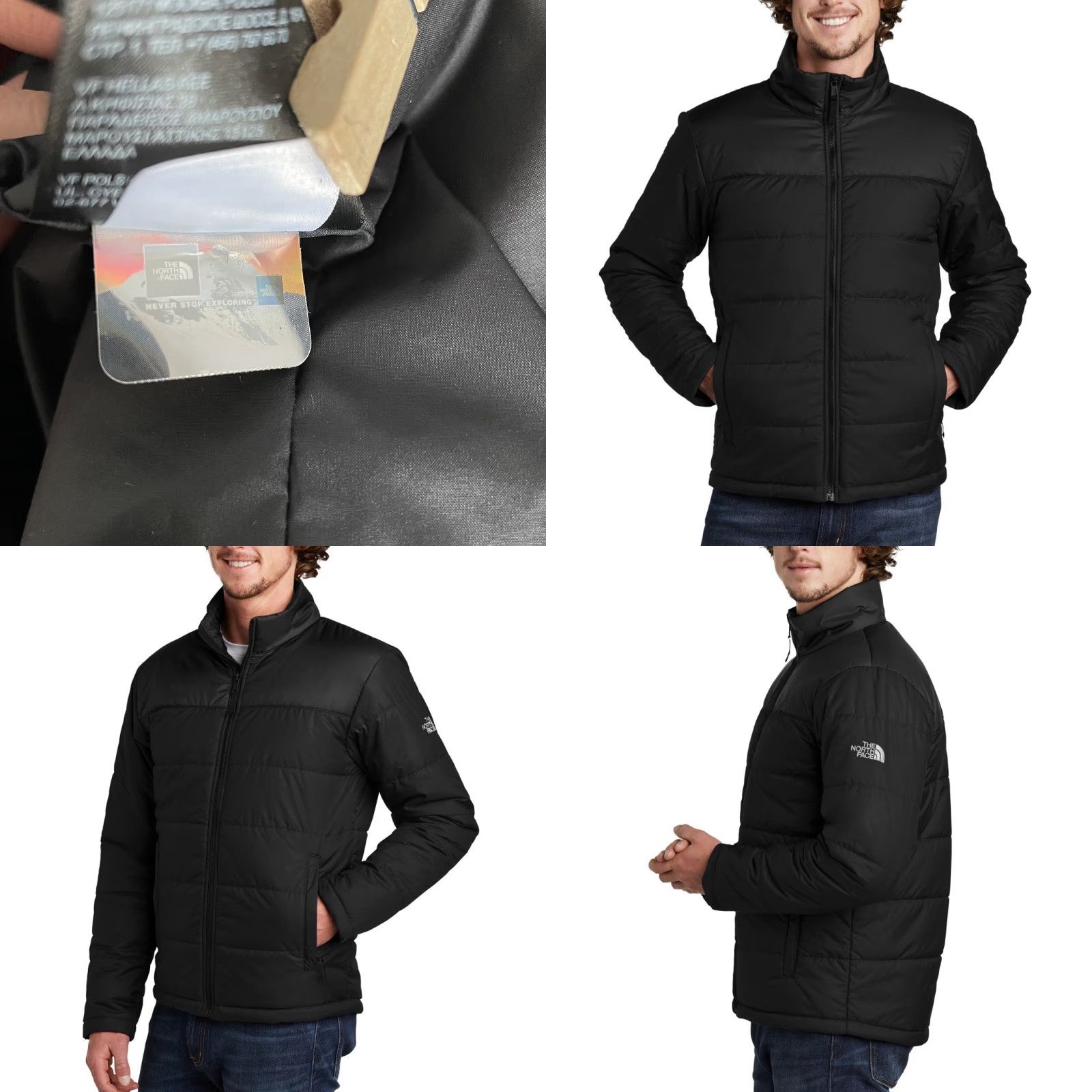 The North Face The North Face Jacket Mens L Everyday Insulated Black Puffer Custom Embroidered Size US L / EU 52-54 / 3 - 8 Thumbnail