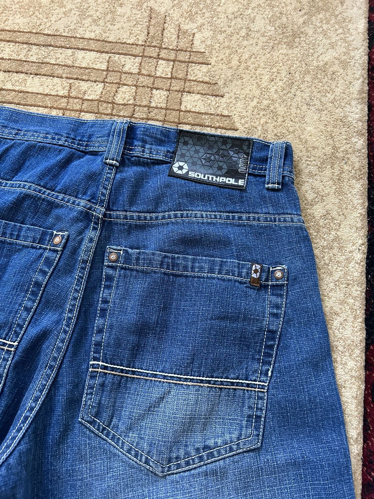 Southpole × Vintage Vintage Southpole Baggy Denim Faded Blue Shorts Size US 32 / EU 48 - 2 Thumbnail