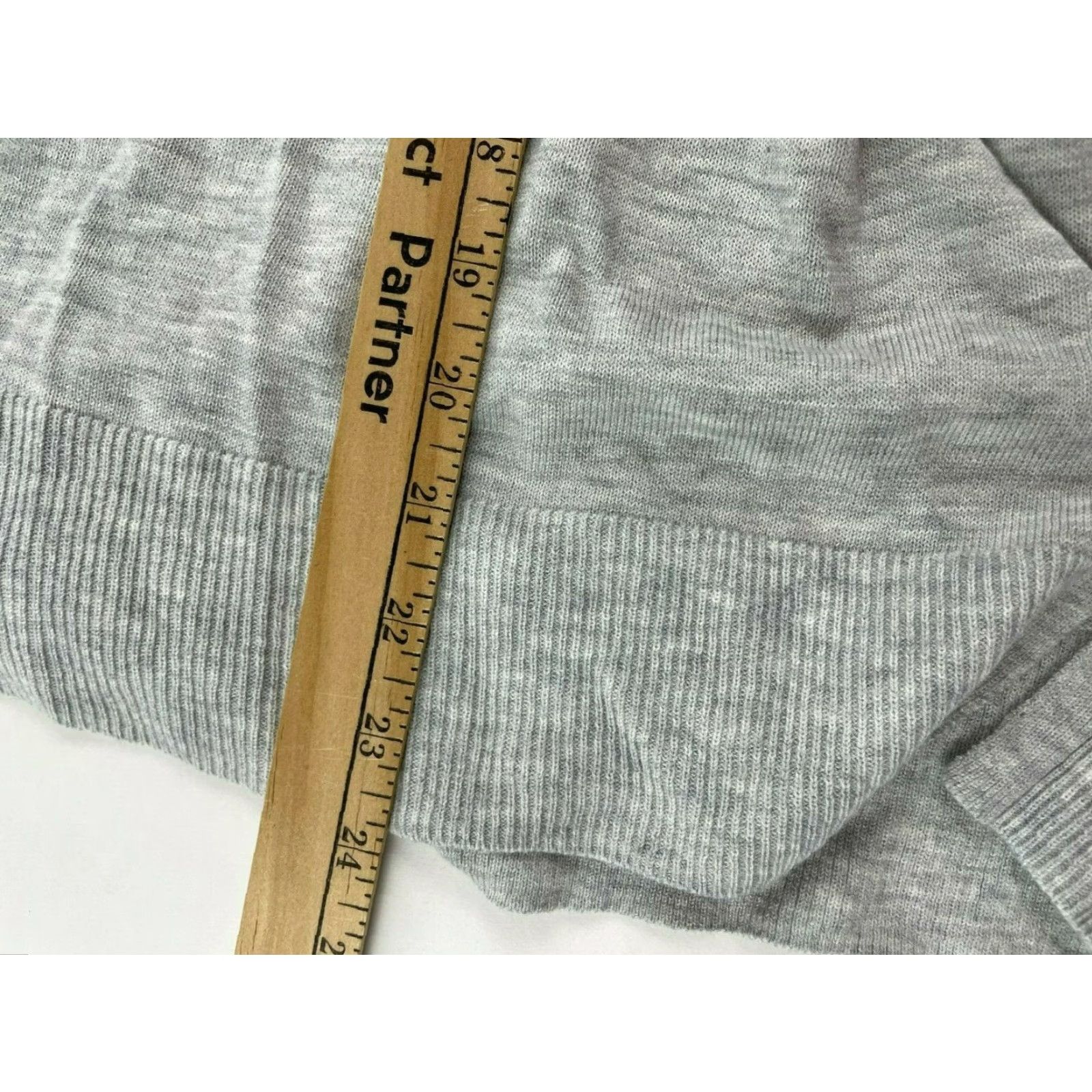 Vintage Chelsea28 Sweater Women Gray Long Sleeve Pullover V-Neck Rib Edge NWT Size M Size M / US 6-8 / IT 42-44 - 5 Thumbnail
